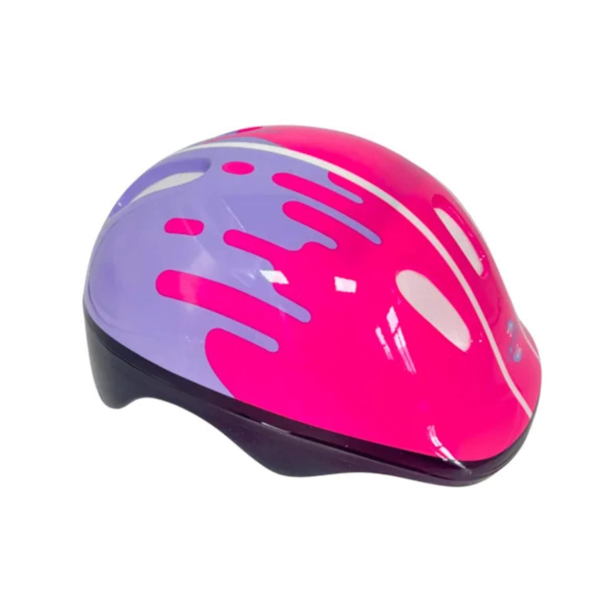 Kit Proteção Menina Patins Skate Bicicleta Patinete Rosa e Lilás Unitoys - 3743