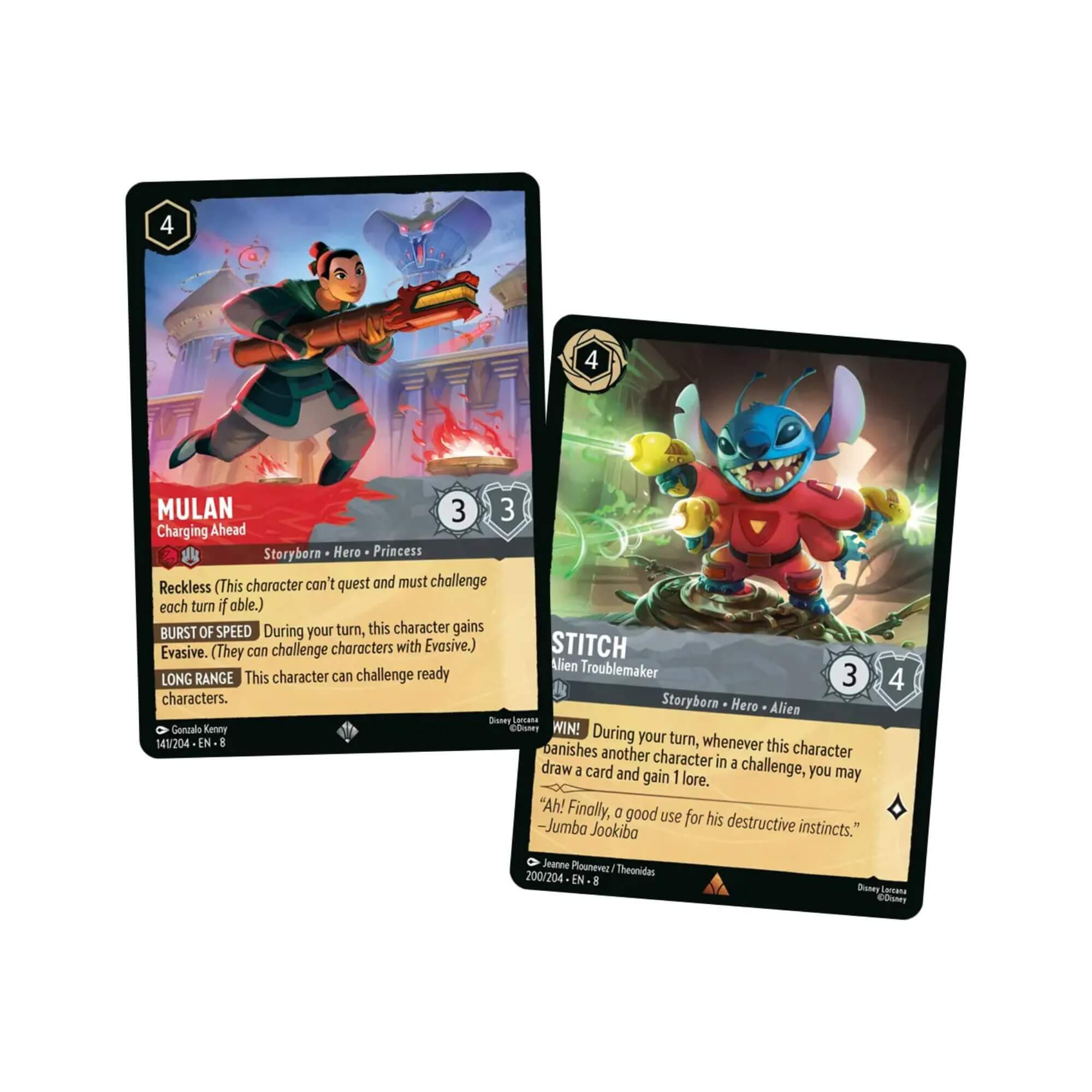 Lorcana Starter Deck Disney Set 8 - Mulan e Stitch Copag - 80298