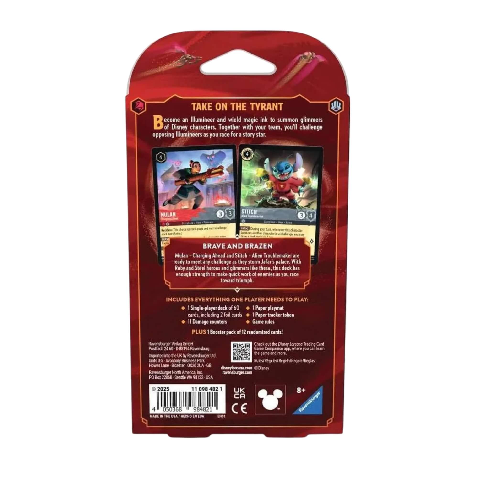 Lorcana Starter Deck Disney Set 8 - Mulan e Stitch Copag - 80298