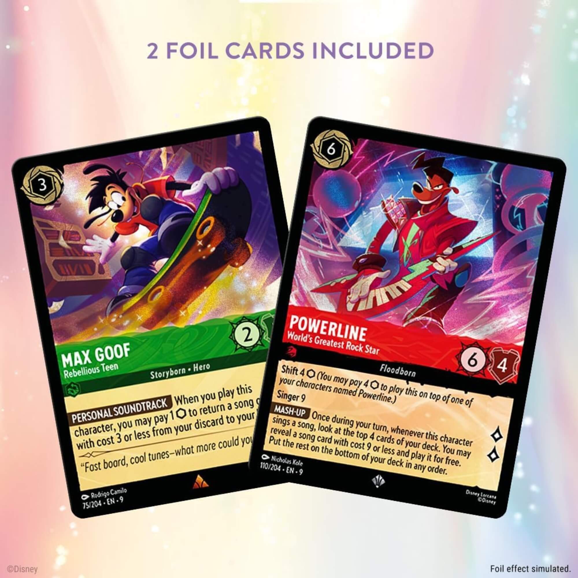Lorcana Starter Deck Disney Set 9 - Max Goof e Powerline Copag - 83161