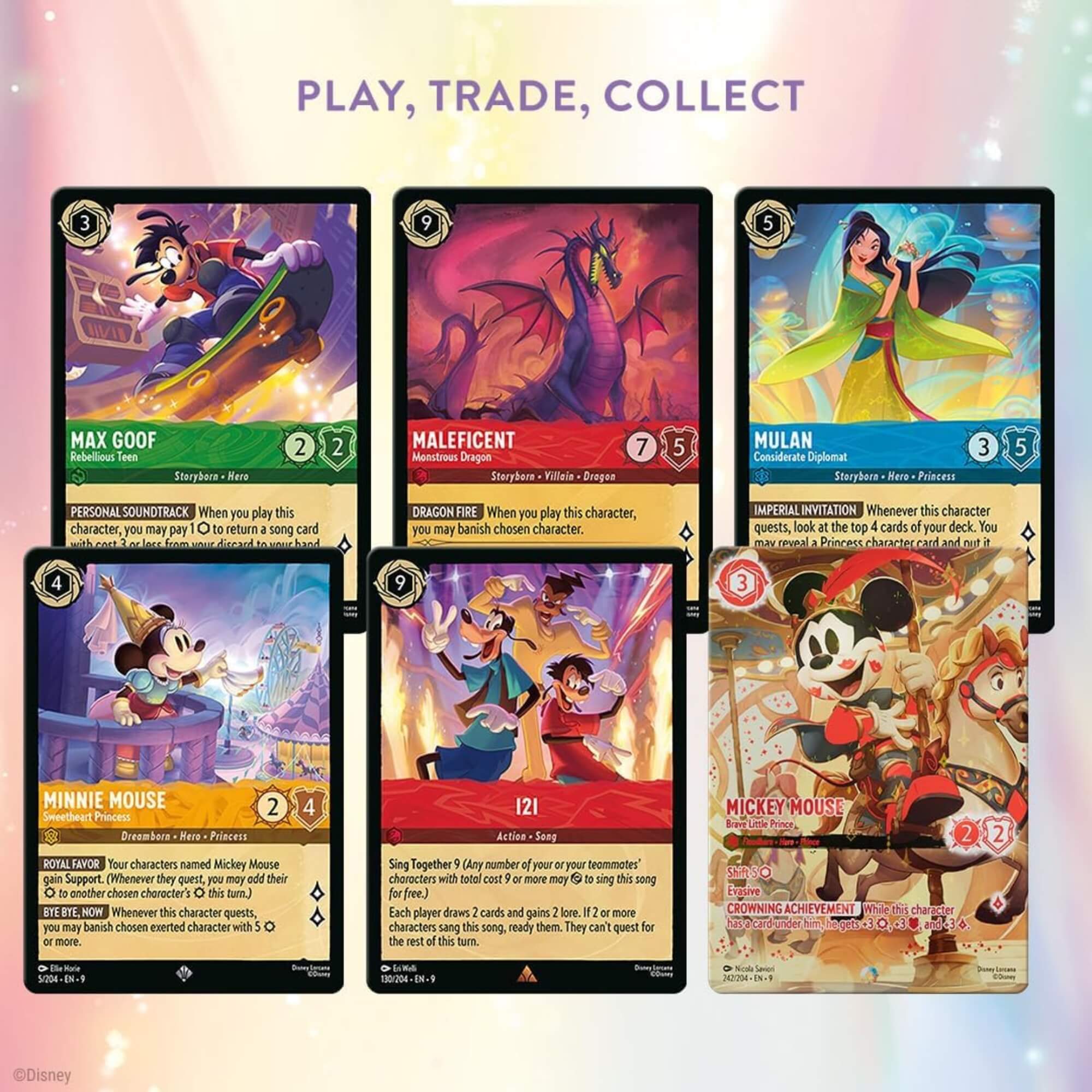Lorcana Starter Deck Disney Set 9 - Max Goof e Powerline Copag - 83161