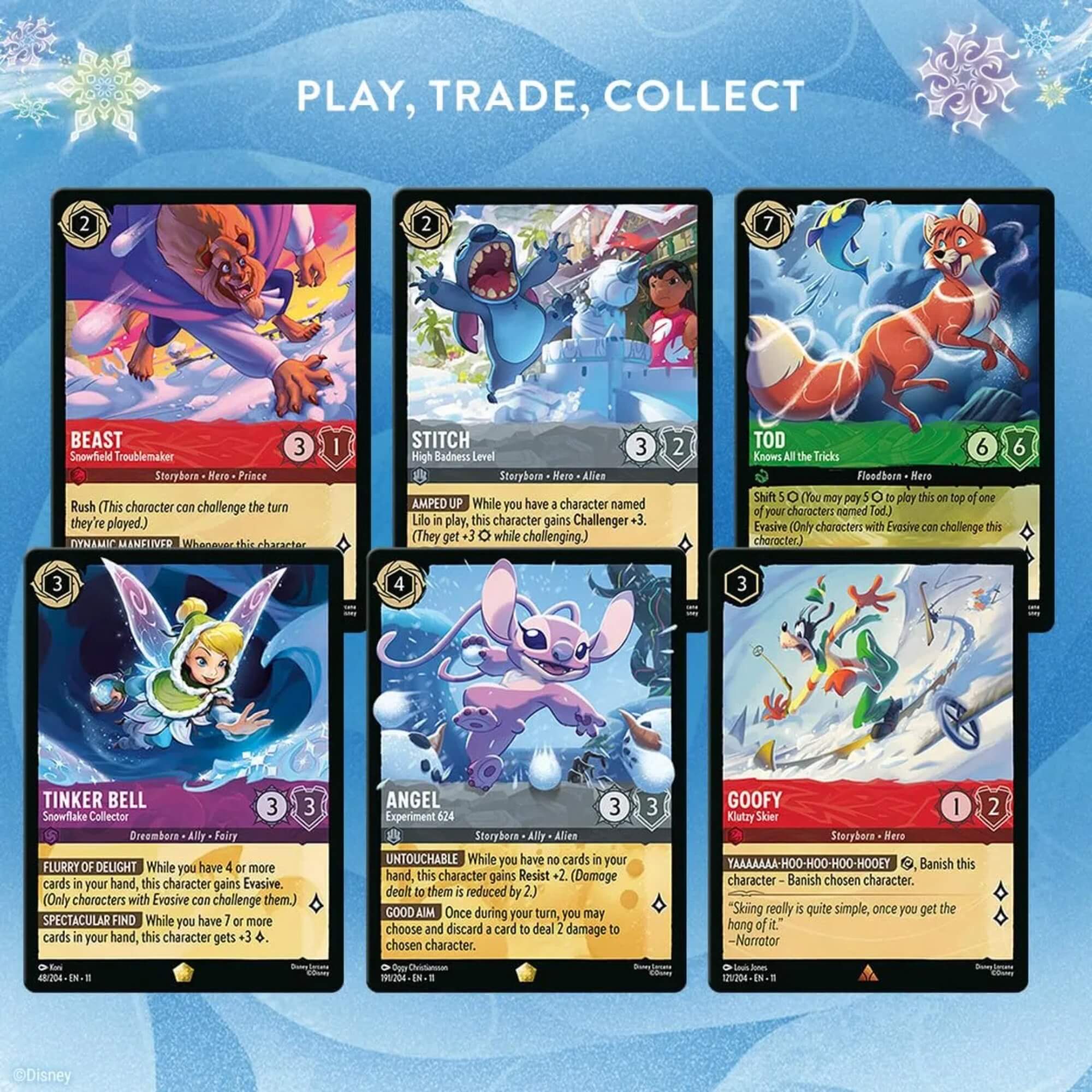Booster Caixa com 24 Disney Lorcana Set 11 - Winterspell Copag - 83607