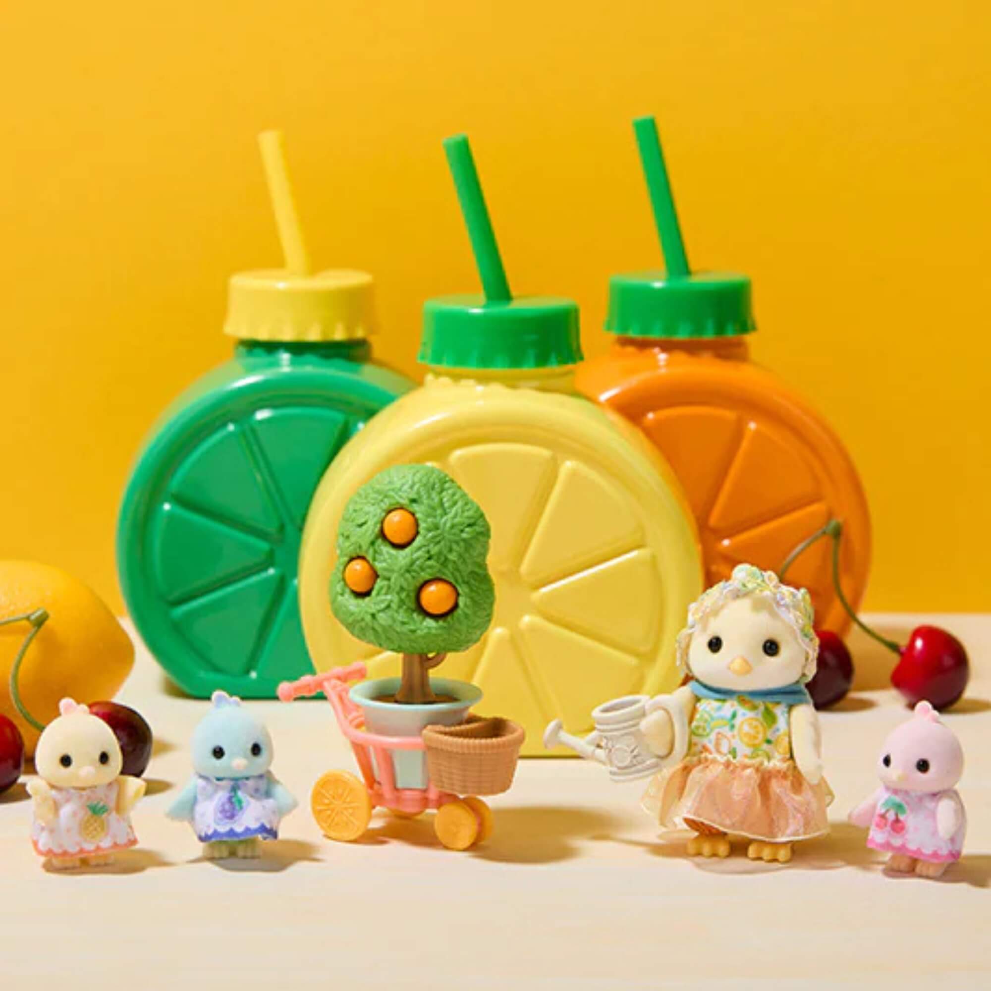 Família dos Pássaros Cítricos Sylvanian Families Epoch - 5860
