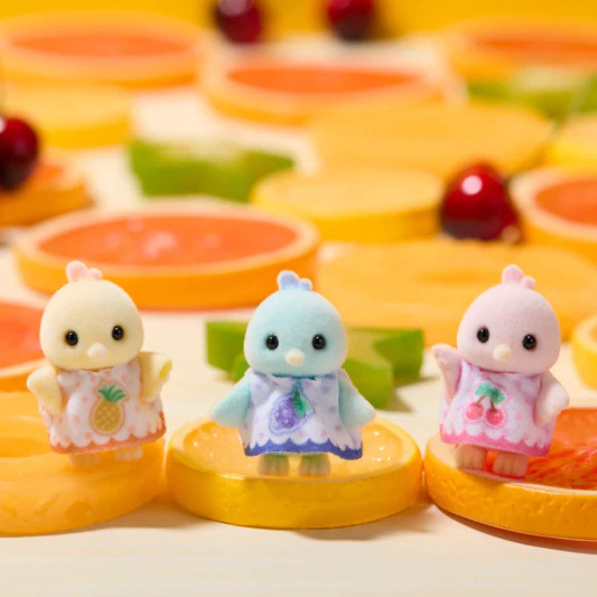 Família dos Pássaros Cítricos Sylvanian Families Epoch - 5860