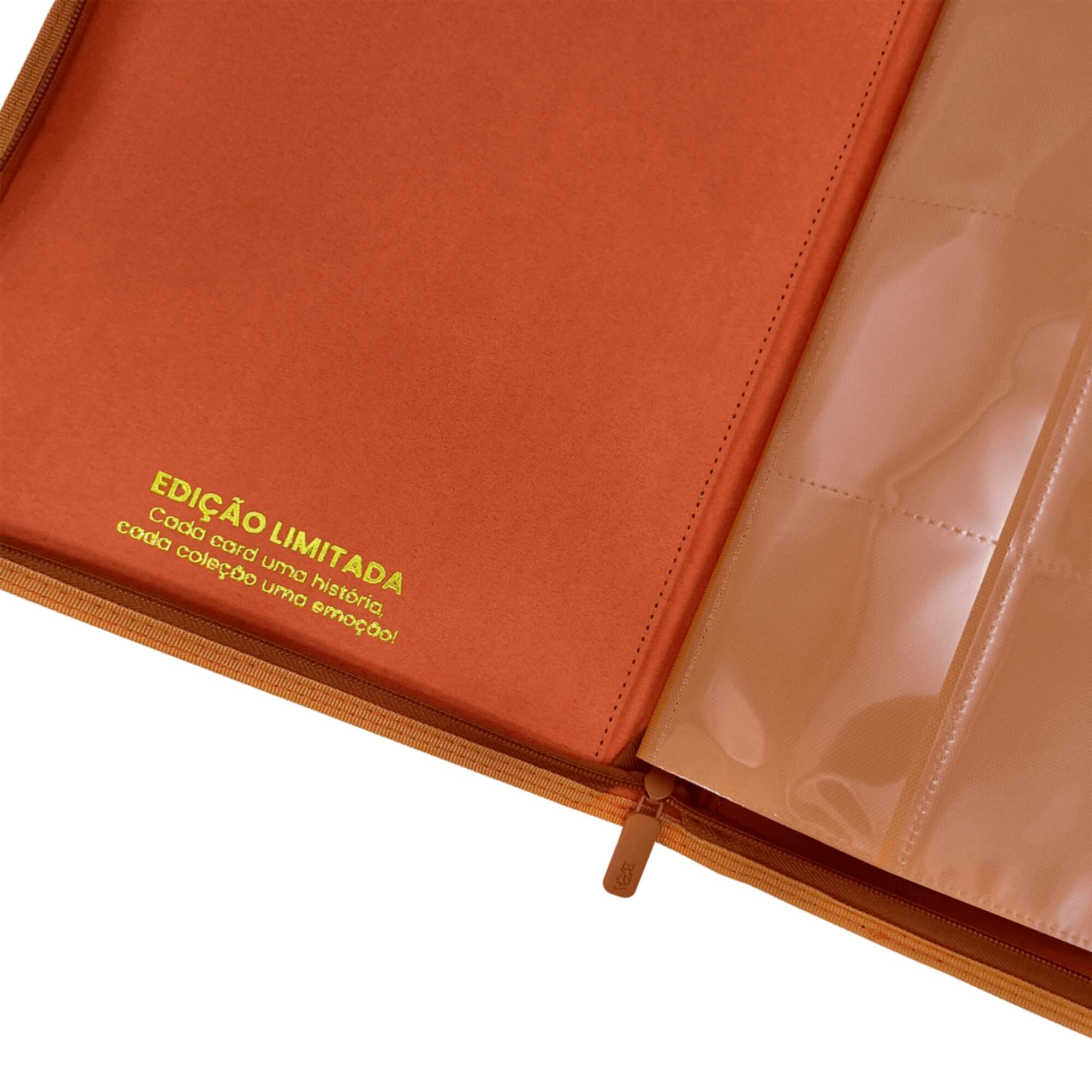 Pasta Premium 3x3 Laranja c/ 20 Folhas (Comporta até 360 Cards) BRA - BC-2058