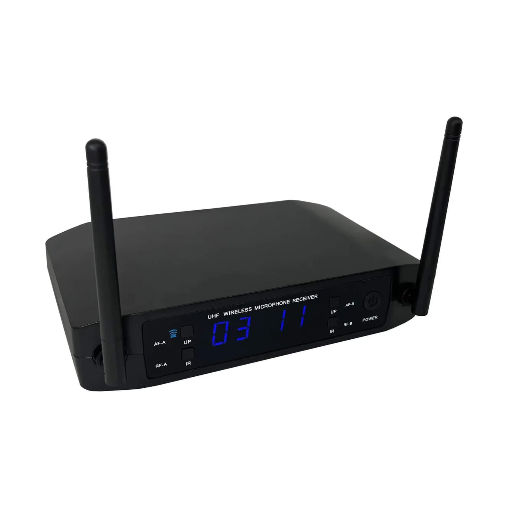 Microfone Sem Fio Duplo na cor Preta c/ Maleta CW4800 Leson - 2CW4802PP
