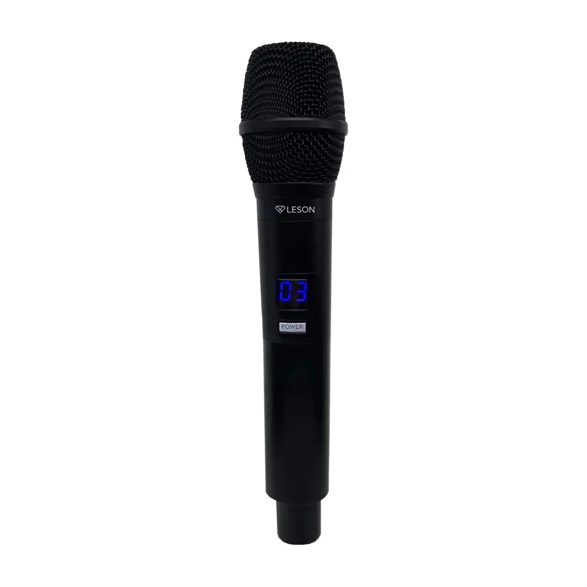 Microfone Sem Fio Duplo na cor Preta c/ Maleta CW4800 Leson - 2CW4802PP