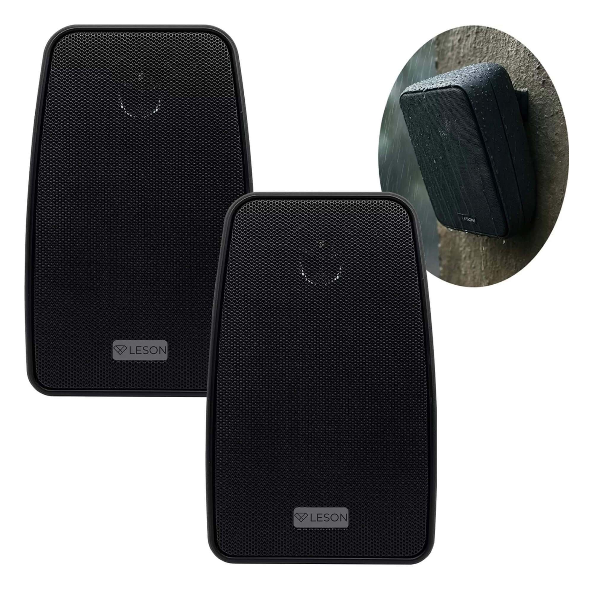 Par de Caixa de Som Ambiente 140WRMS 8 Ohms Preta Bluetooth Leson - 2LSCXP700