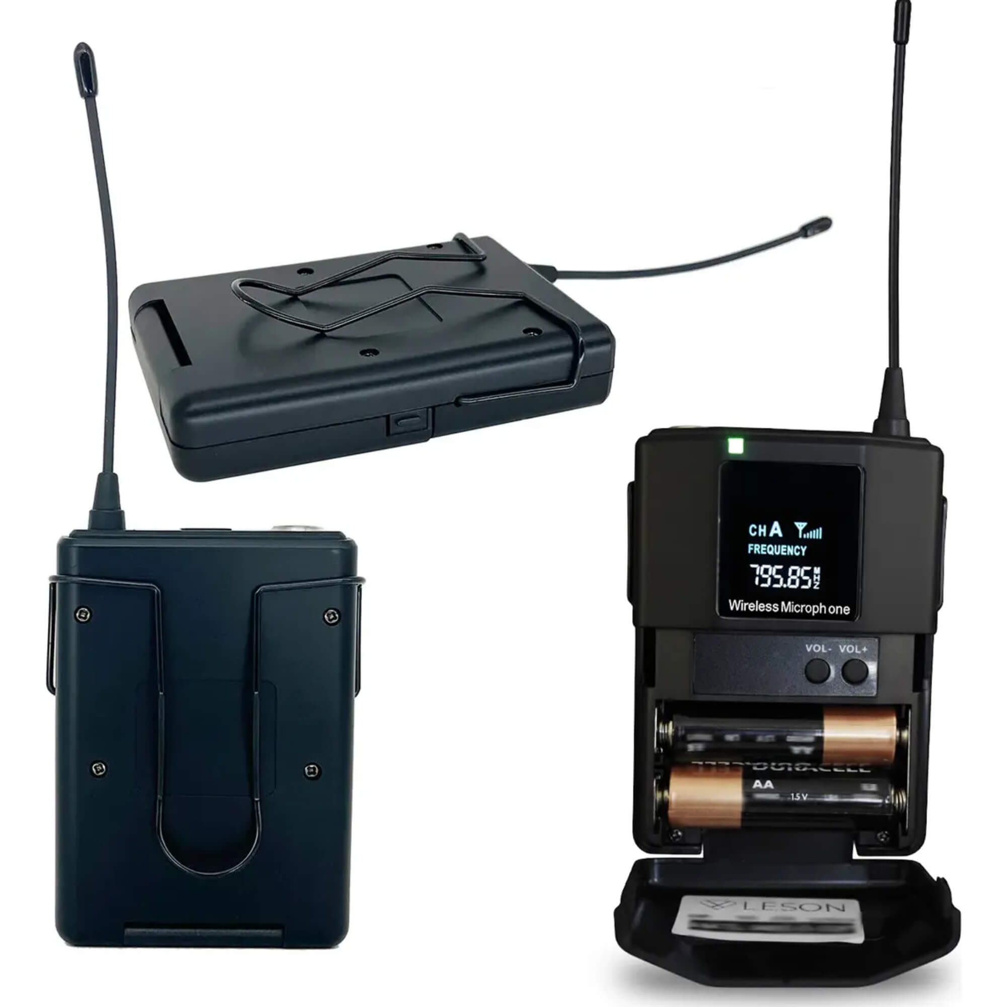 Microfone Sem Fio PartyVoice Portátil Lapela Bege Leson - 2NS002CLB