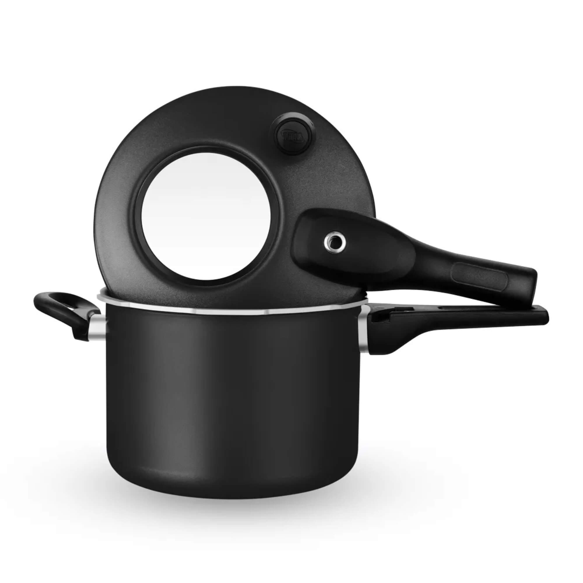 Panela de Pressão 4,5L com Visor Superior Indução Preta MTA - 6610