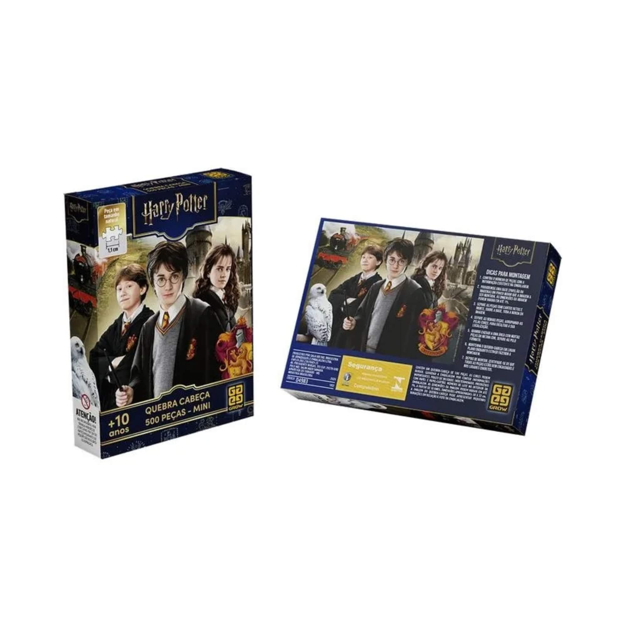 Mini Quebra-Cabeça 500 peças Harry Potter Grow - 04983