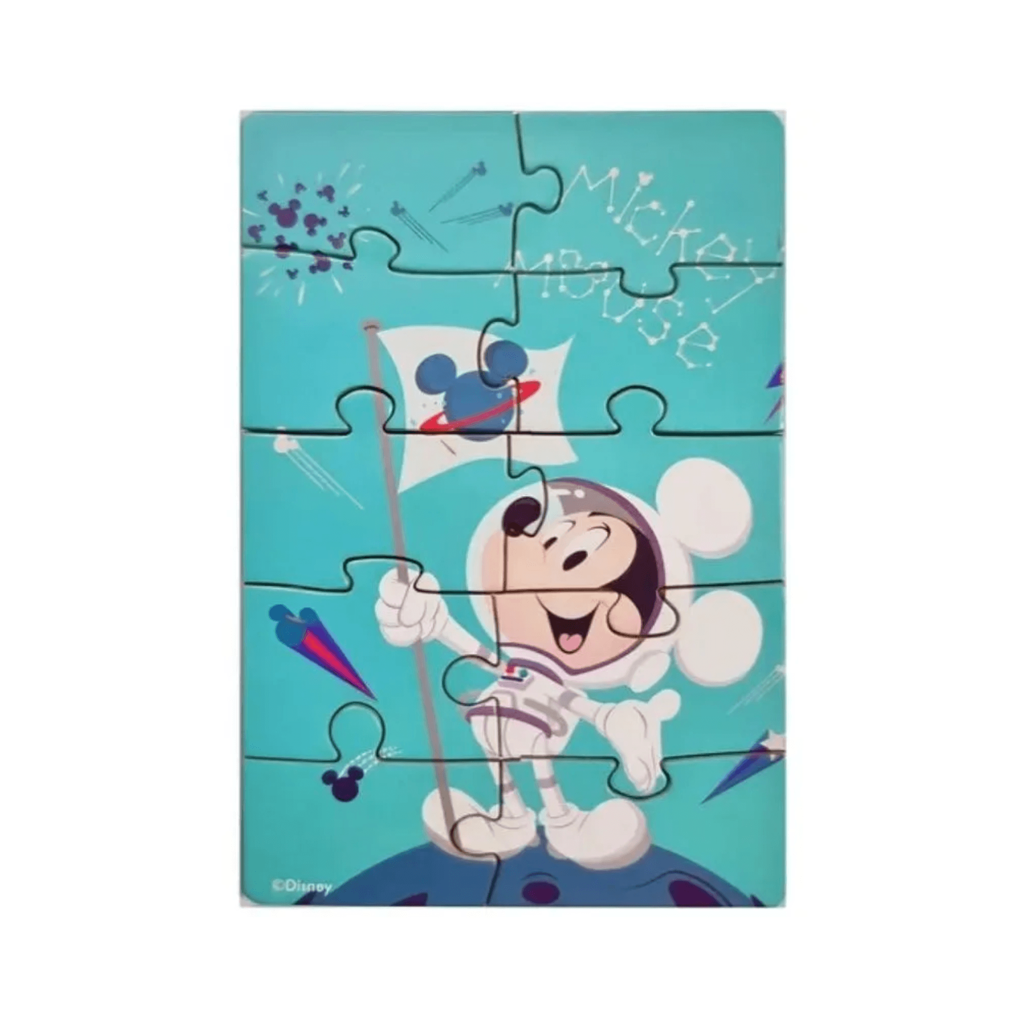 Mini Quebra-Cabeça Disney Mickey Sortido e Unitário - Madeira Única Pais e Filhos - 811080-1