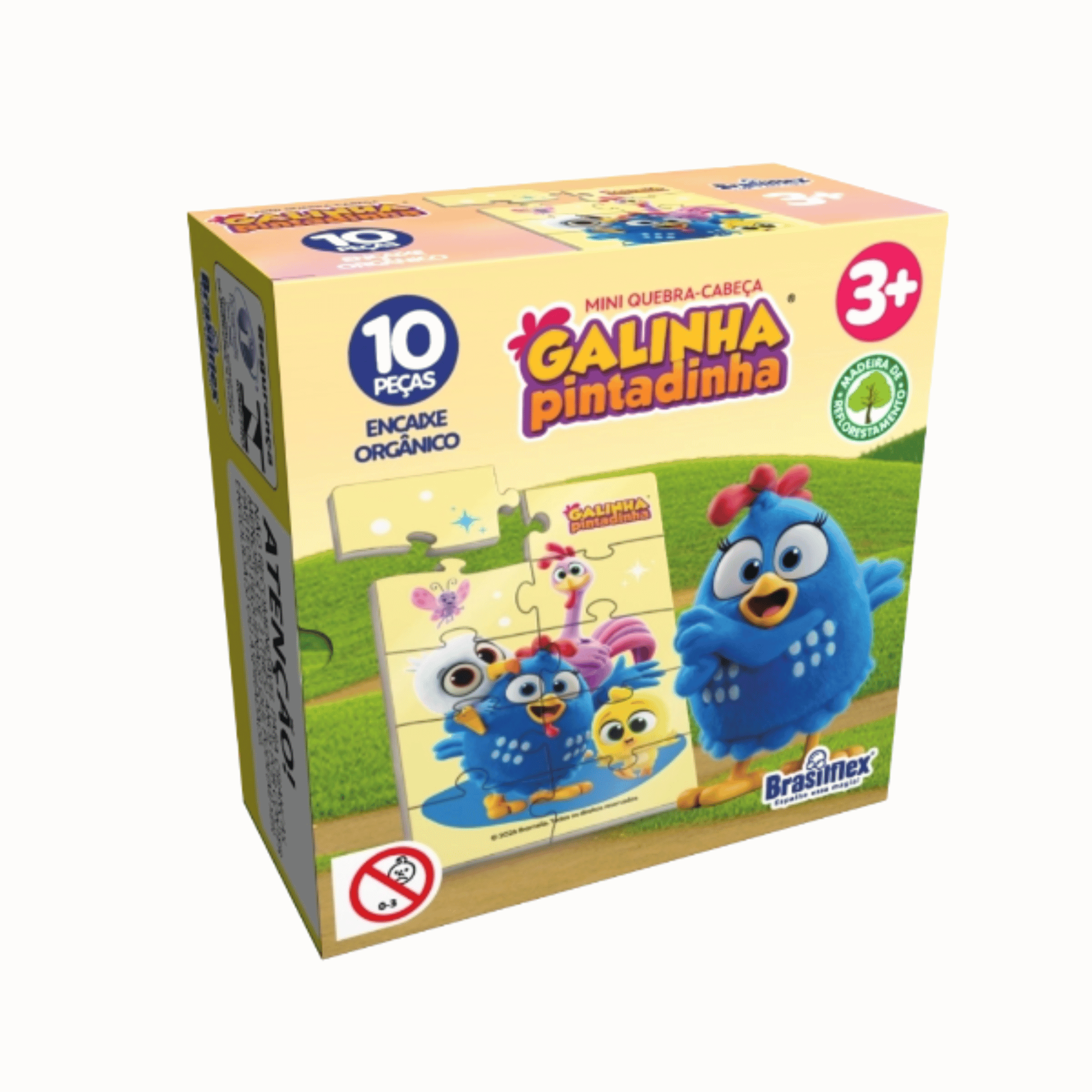 Mini Quebra-Cabeça Sortido e Unitário - Galinha Pintadinha Única Pais e Filhos - 813996-1