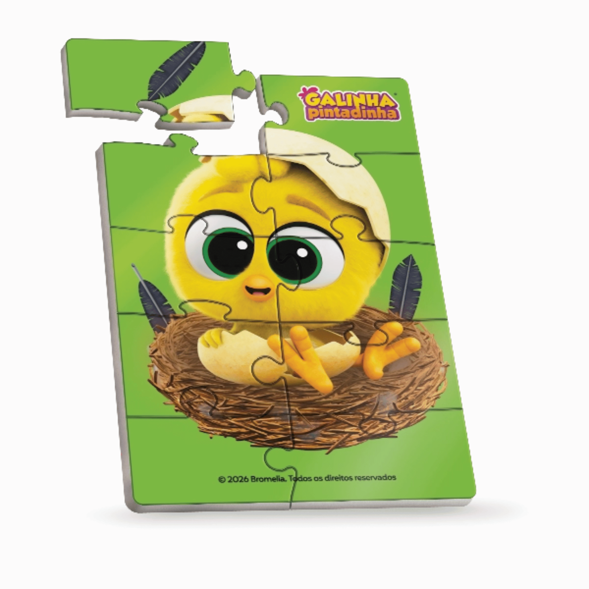 Mini Quebra-Cabeça Sortido e Unitário - Galinha Pintadinha Única Pais e Filhos - 813996-1