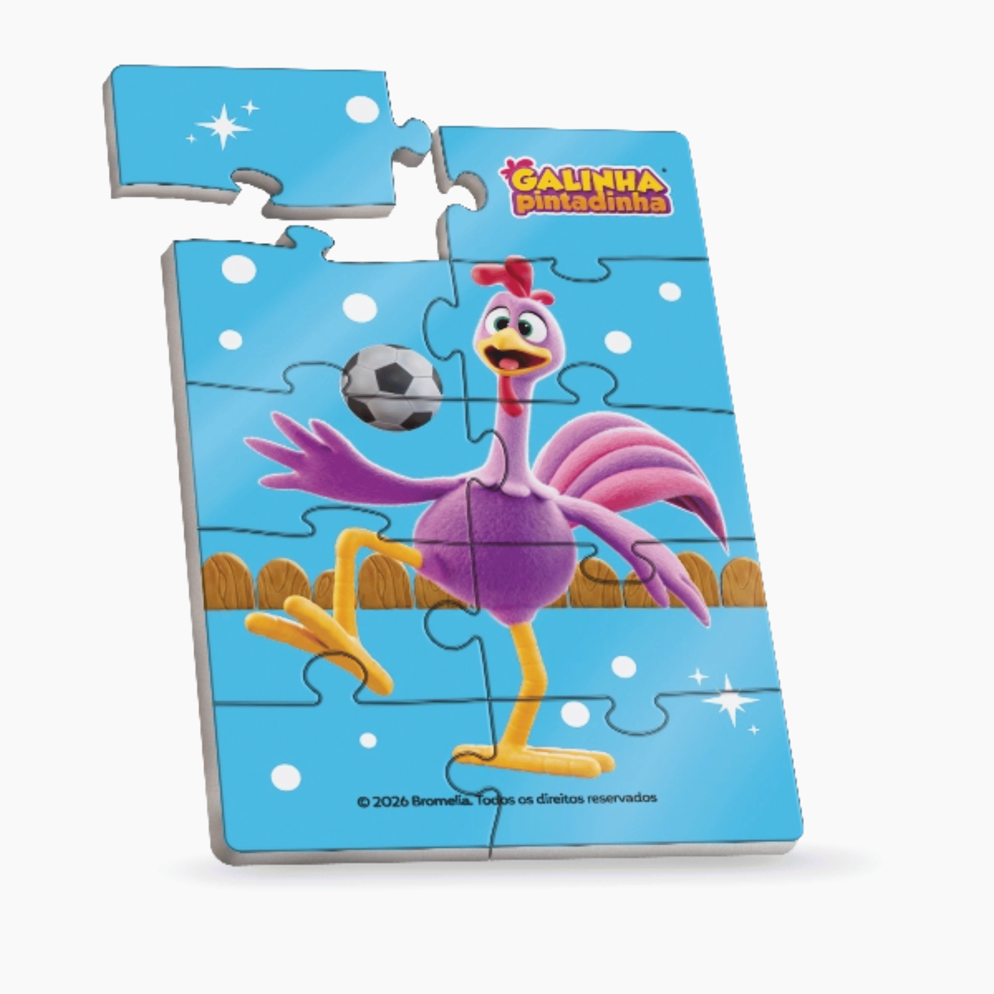 Mini Quebra-Cabeça Sortido e Unitário - Galinha Pintadinha Única Pais e Filhos - 813996-1