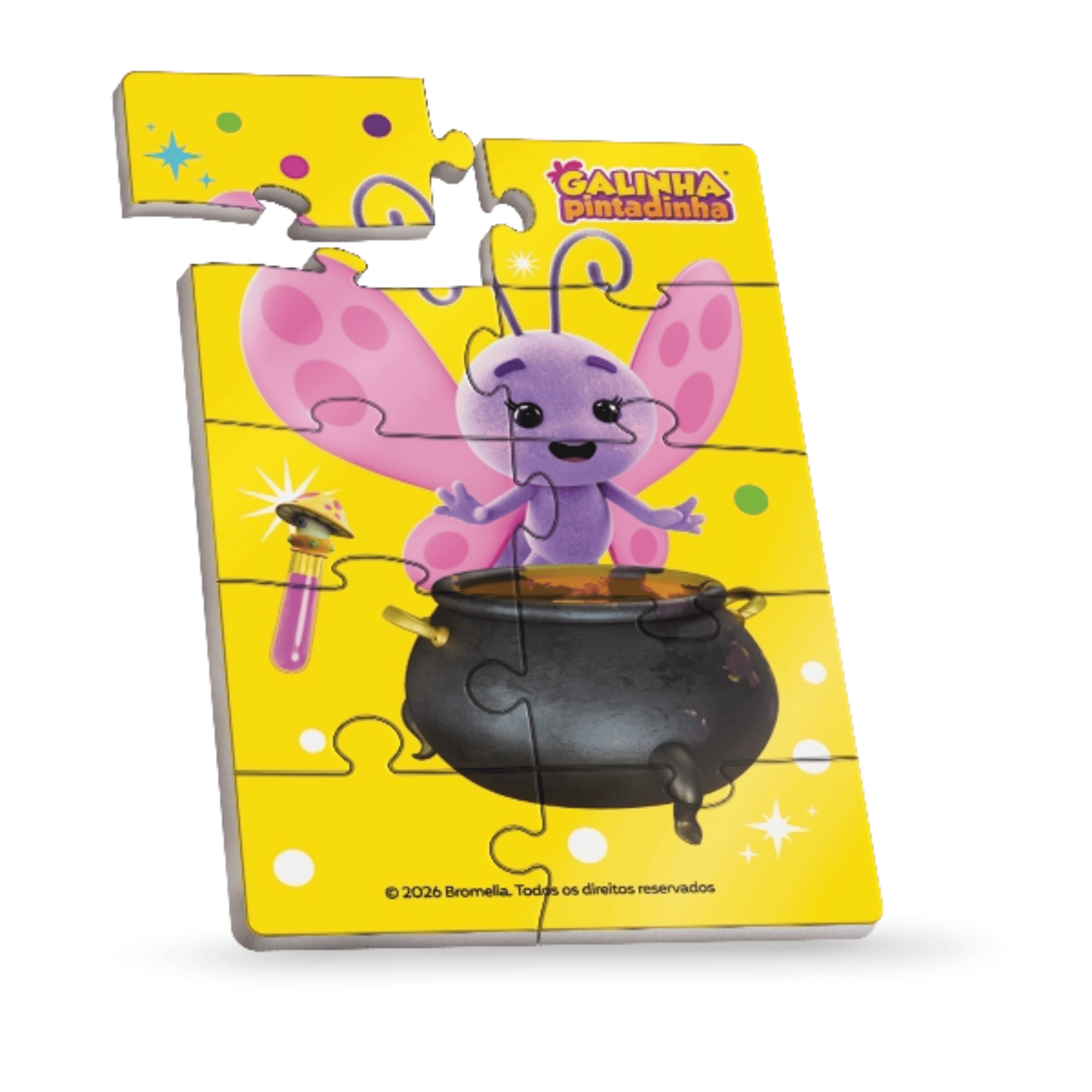Mini Quebra-Cabeça Sortido e Unitário - Galinha Pintadinha Única Pais e Filhos - 813996-1