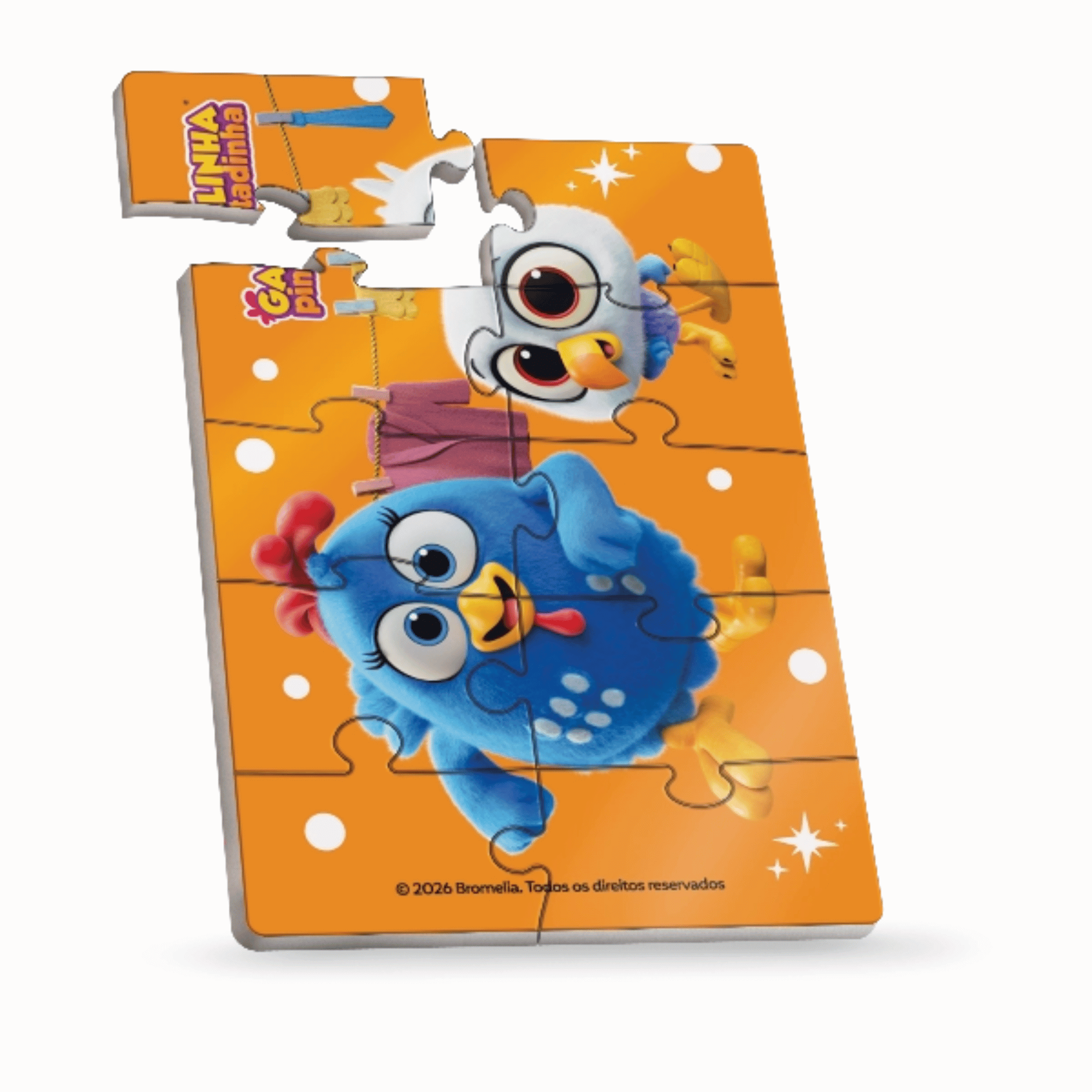 Mini Quebra-Cabeça Sortido e Unitário - Galinha Pintadinha Única Pais e Filhos - 813996-1