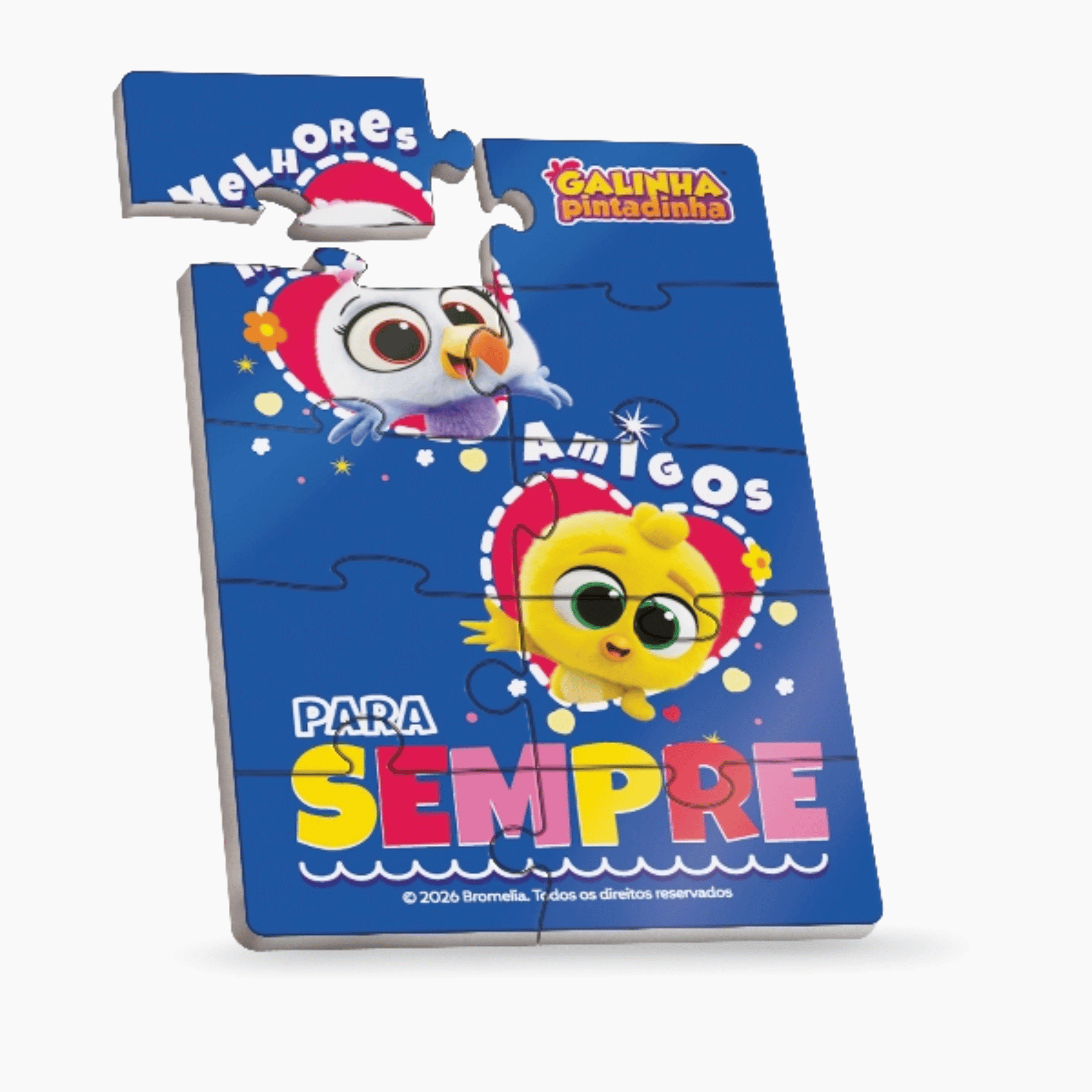Mini Quebra-Cabeça Sortido e Unitário - Galinha Pintadinha Única Pais e Filhos - 813996-1