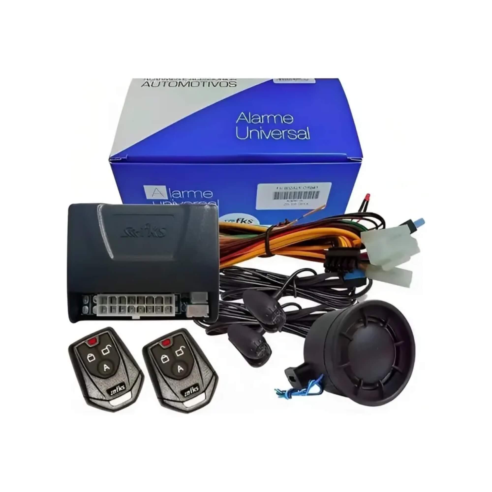 Alarme Automotivo Universal sem Bloqueio FKS - FK902 SB C/02 CR941