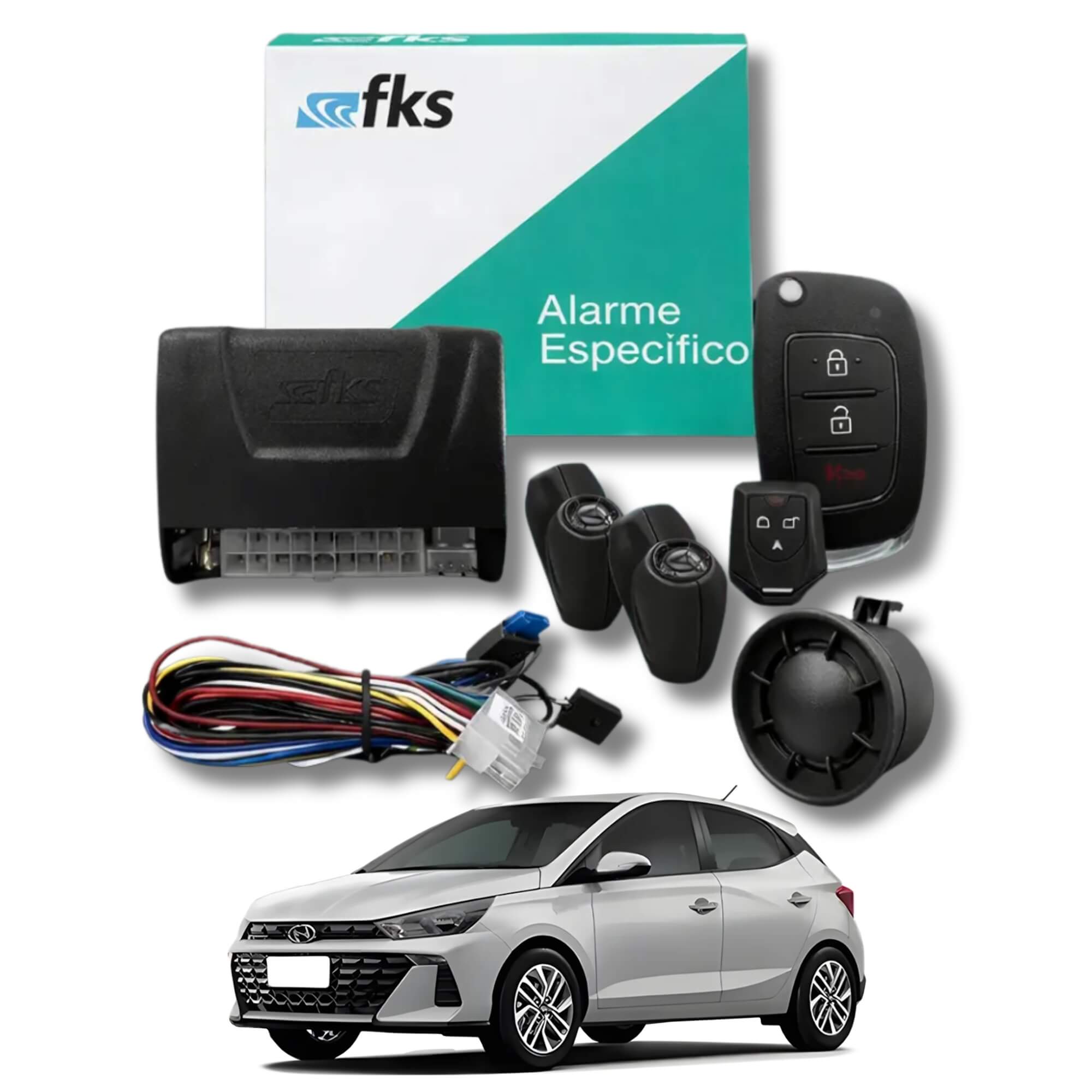 Alarme Automotivo Dedicado HB20 14/25 FKS - FK903 HB23 CR941/CR965