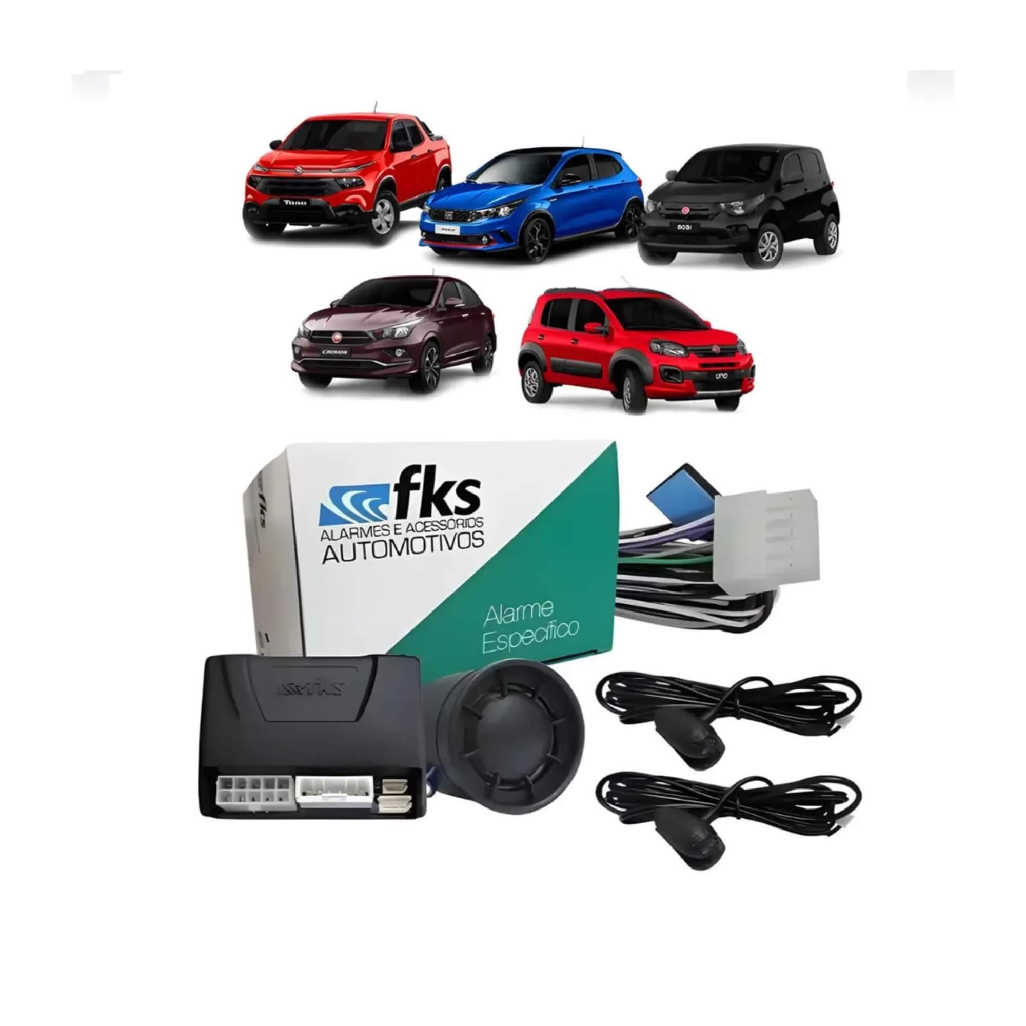 Alarme Automotivo Argo Cronos Mobi Toro Uno 2016 em diante FKS - FKI505 CAN
