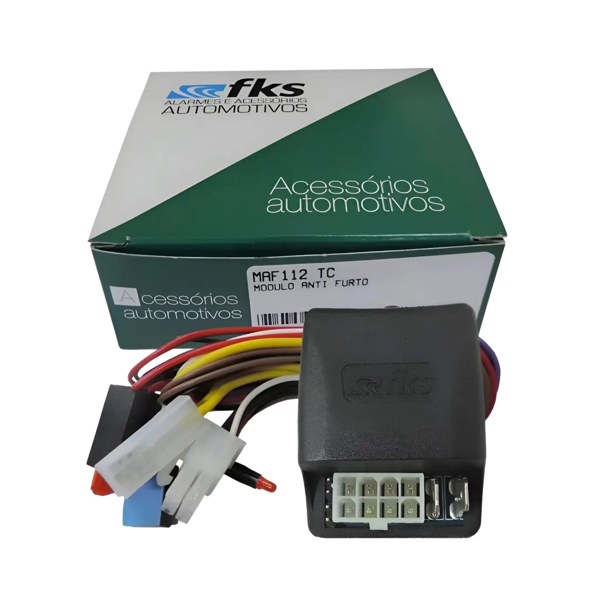 Bloqueador Veicular Antifurto Universal c/ com saída para Sirene FKS - MAF112 TC