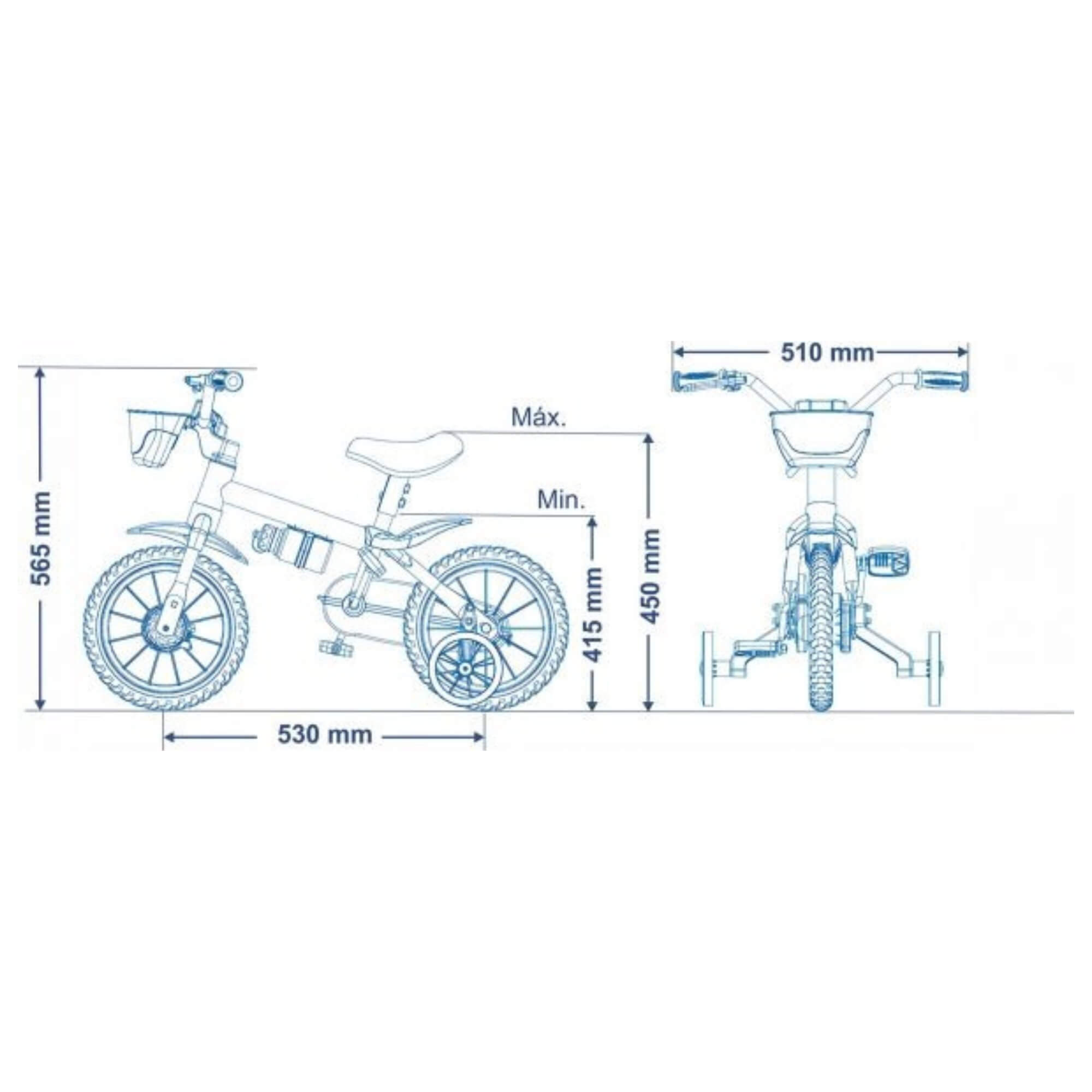 Bicicleta Infantil Aro 12 Motor X Nathor - 100010160048
