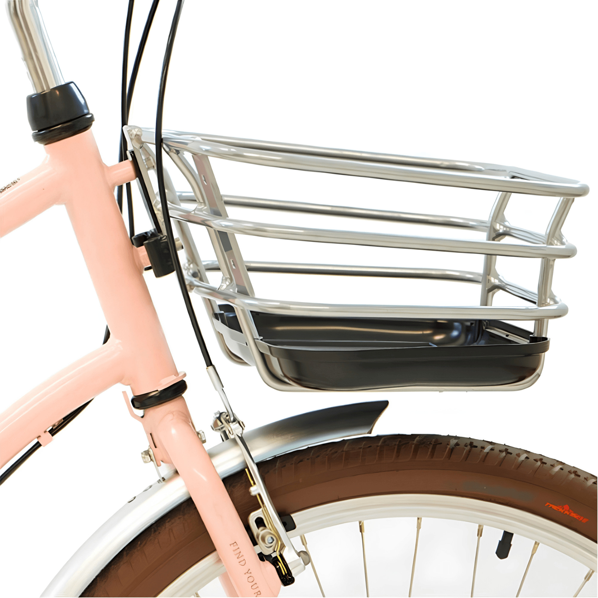 Bicicleta Aro 26 Antonella Rosa c/ Cestinha fixa em Alumínio Nathor - 100290160001
