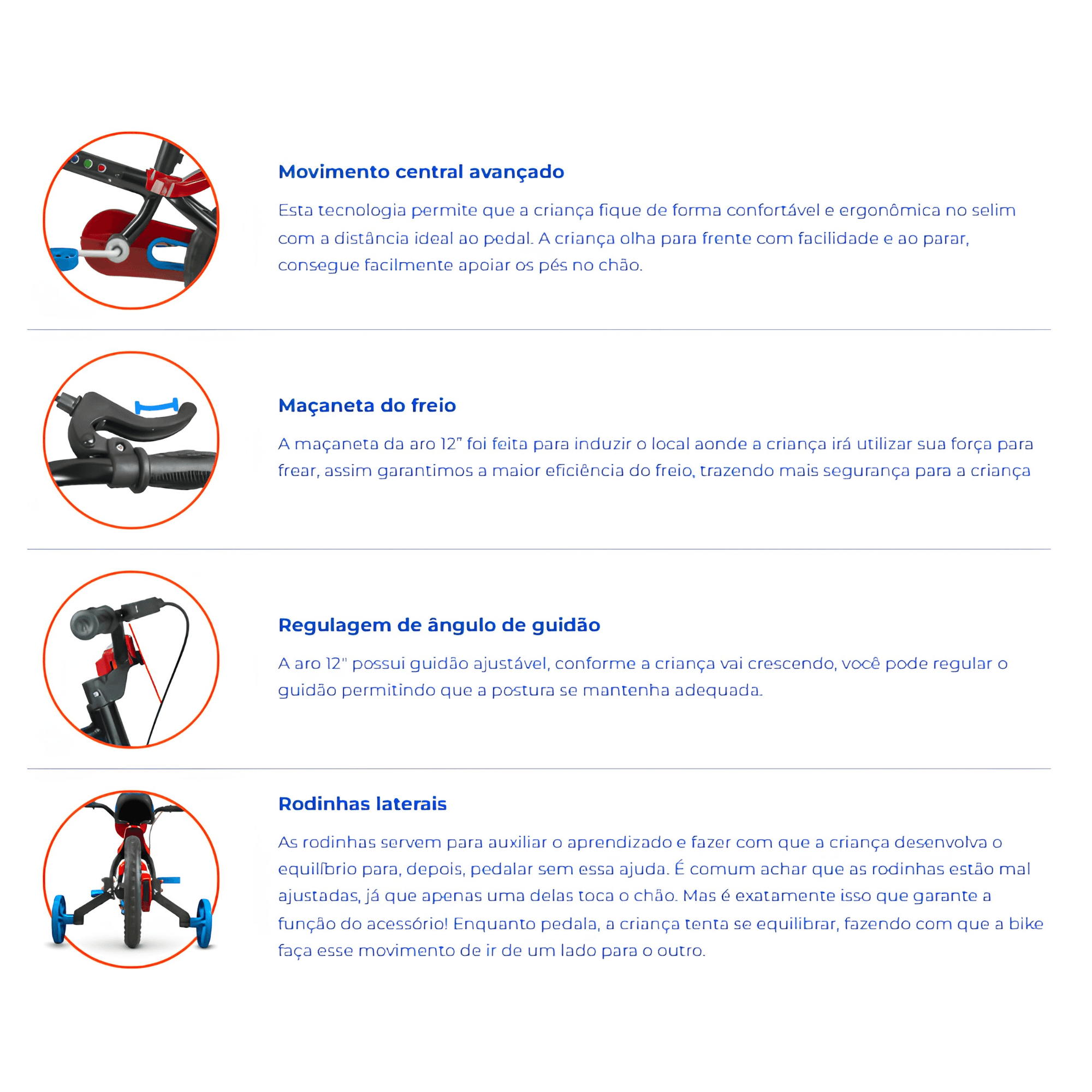 Bicicleta Infantil Aro 12 Spider Man Homem Aranha 2 Nathor - 108001050000