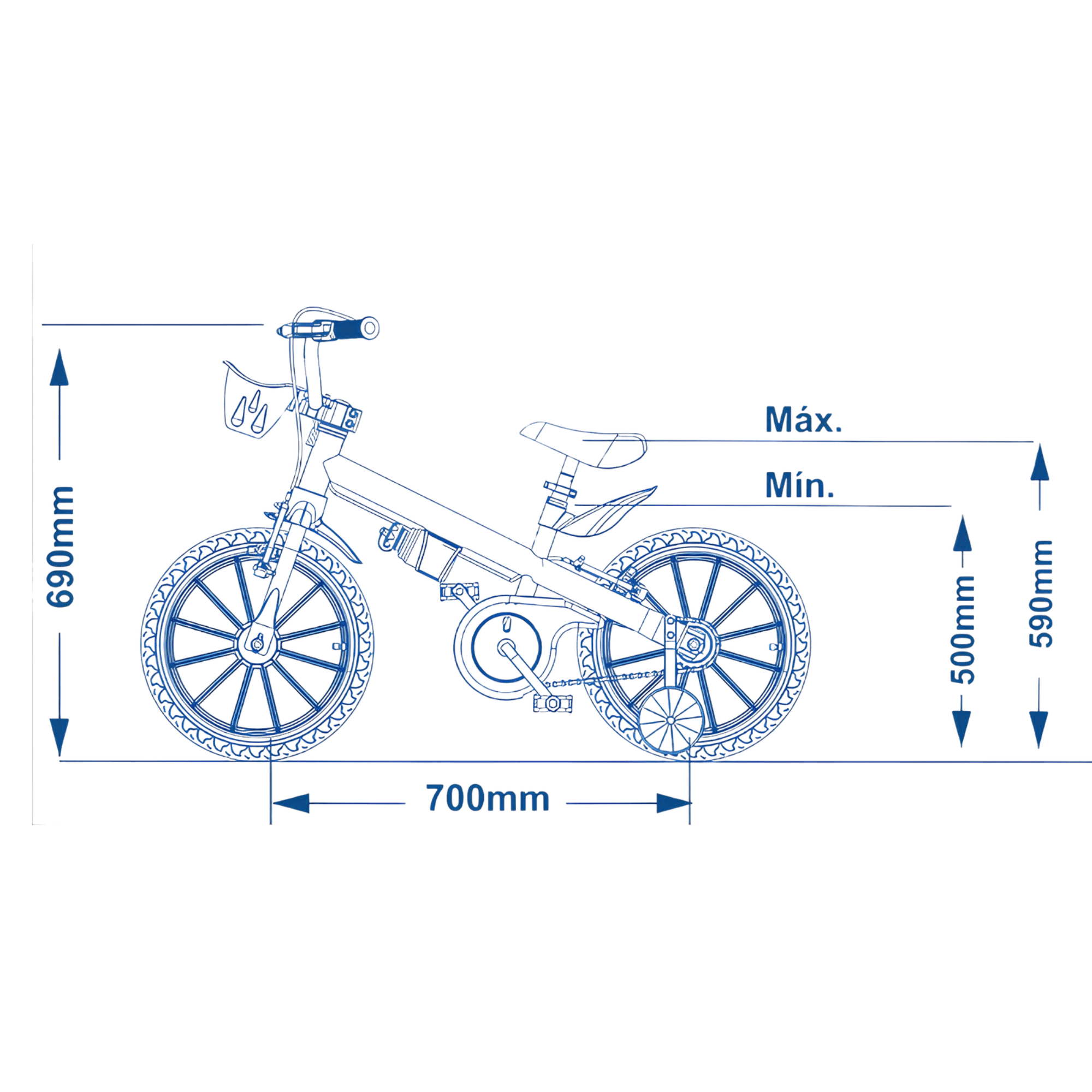 Bicicleta Infantil Aro 16 Unicorn 2 Nathor - 108021000002