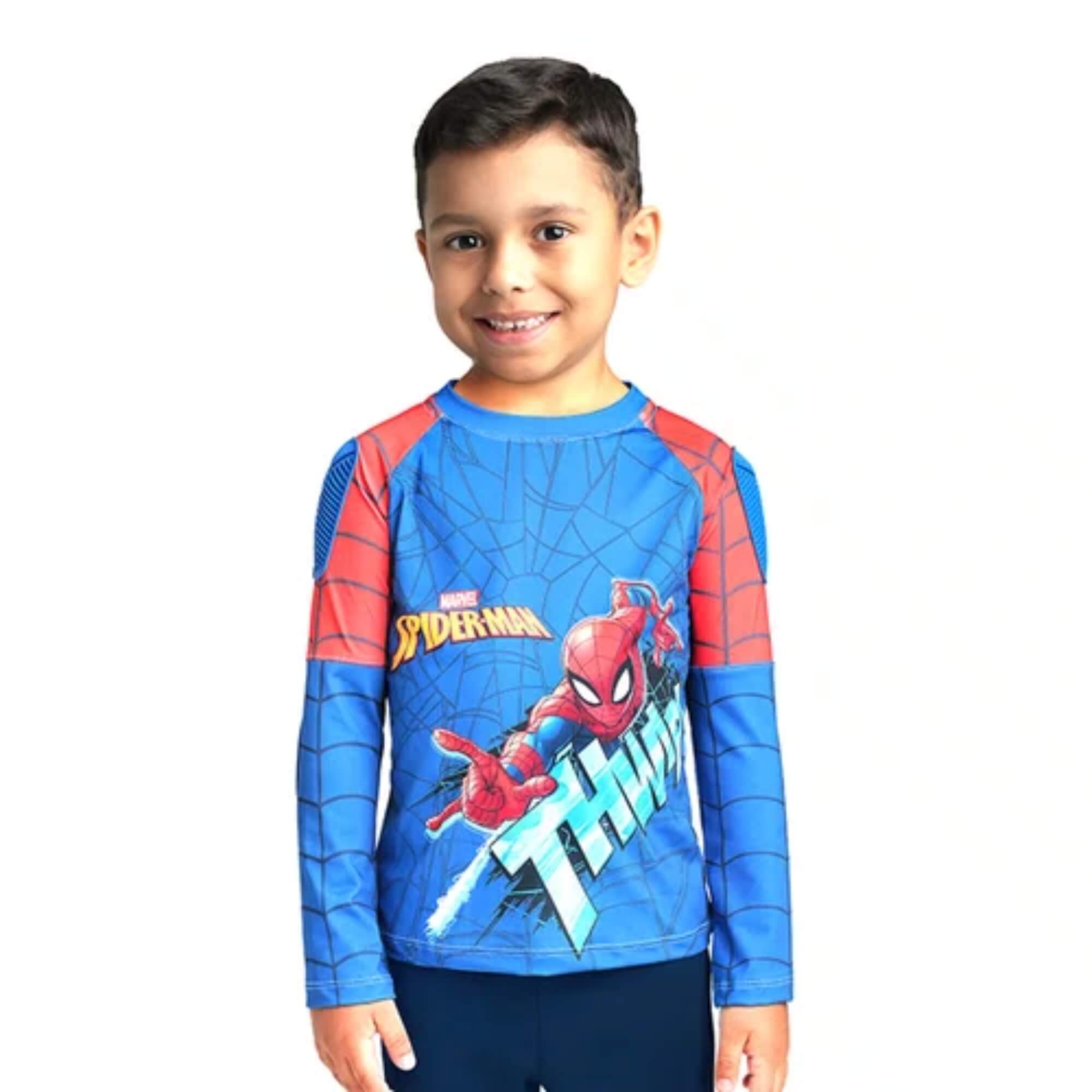 Camiseta de Proteção Spider Man Tam 8 Nathor - 101090820001 0008