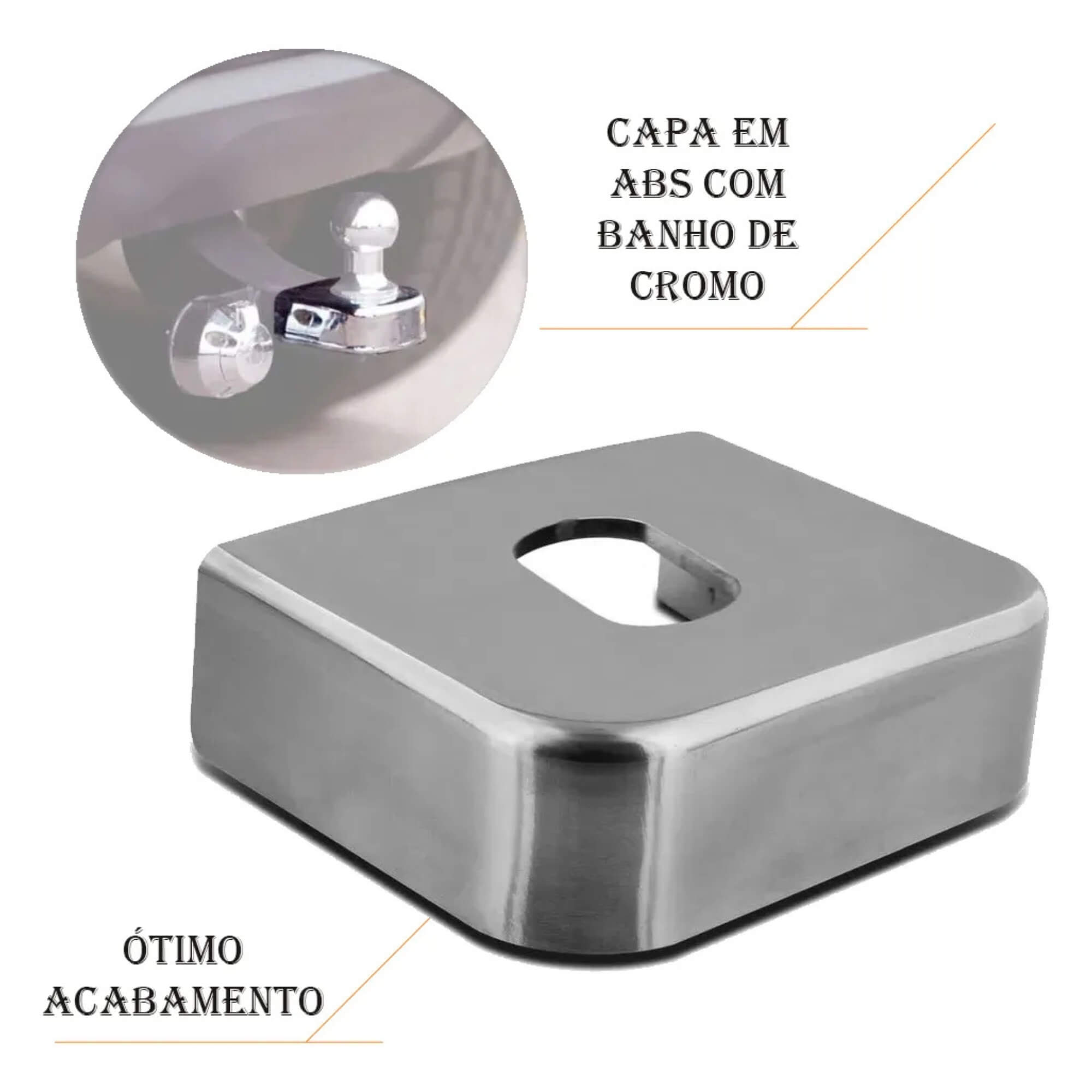 Engate Reboque Fixo Sem Furo Fiat Cronos 2025 2026 450kg Braconi - BRCFT62