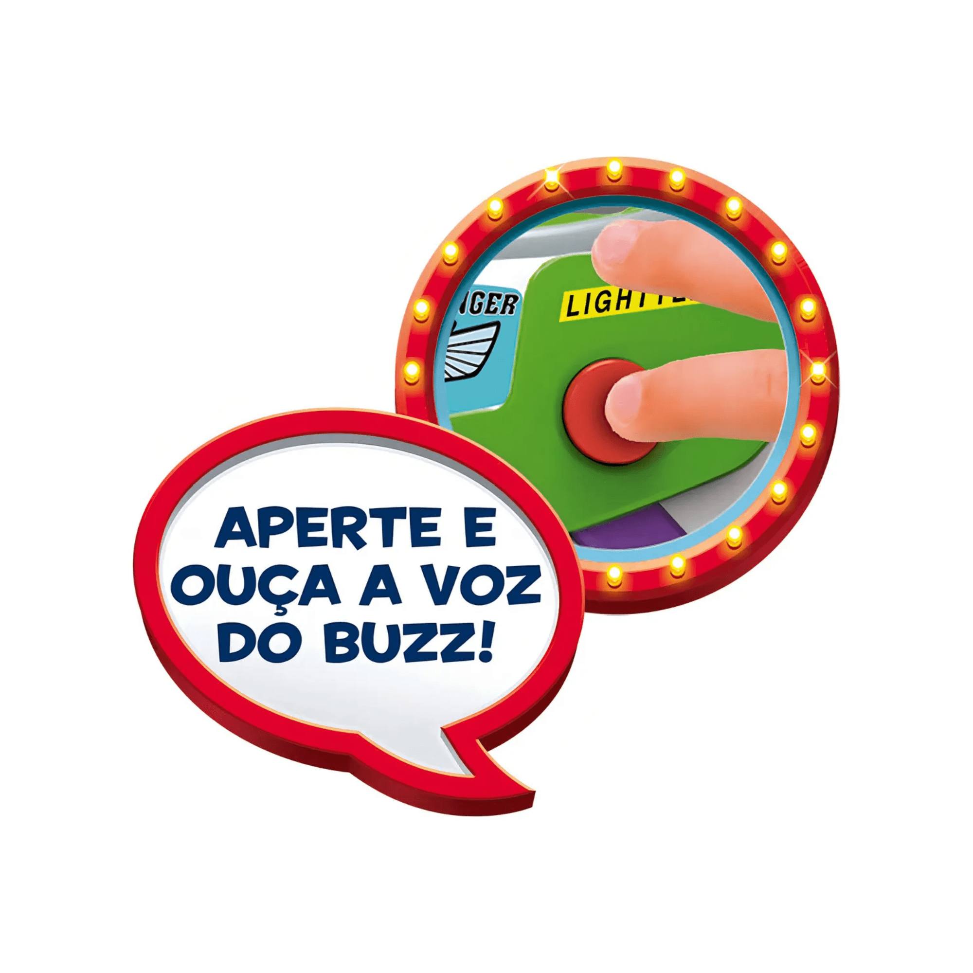 Boneco Buzz Lightyear Com Som 4 Peças Disney Pixar Toy Story Toyng - 051028