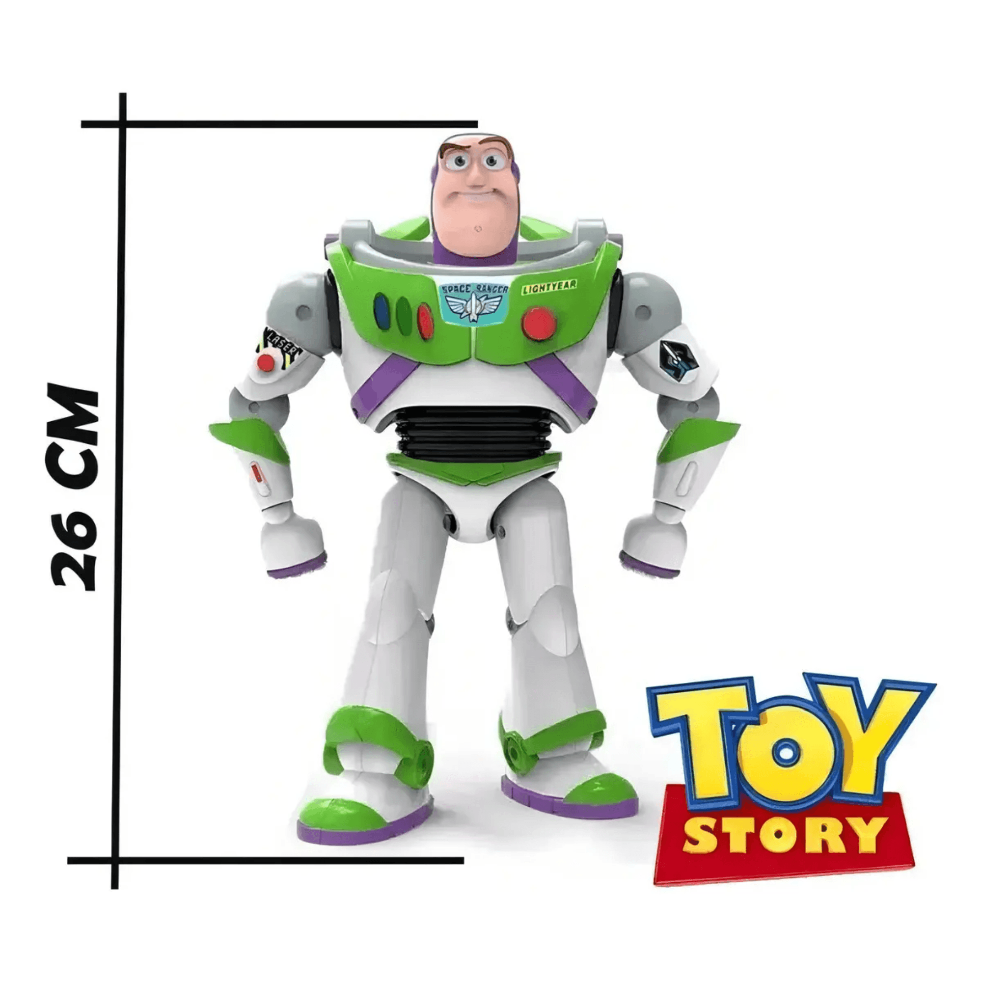 Boneco Buzz Lightyear Com Som 4 Peças Disney Pixar Toy Story Toyng - 051028