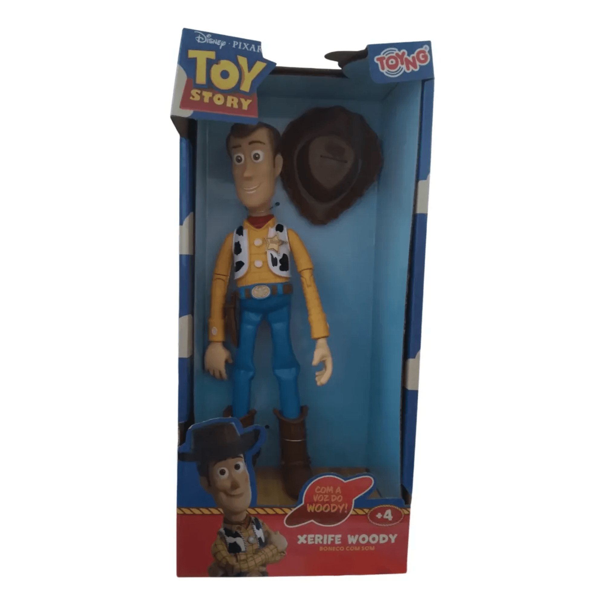 Boneco Woody Com Som 4 Peças Disney Pixar Toy Story Toyng - 051039