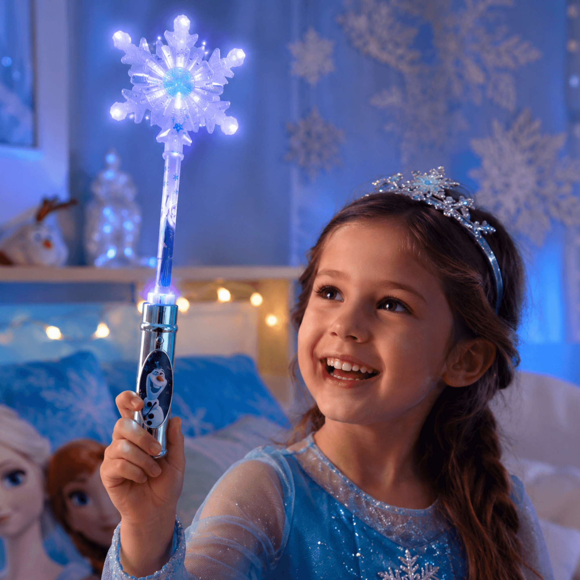 Varinha Com Luz Frozen Disney Infantil Toyng - 054218