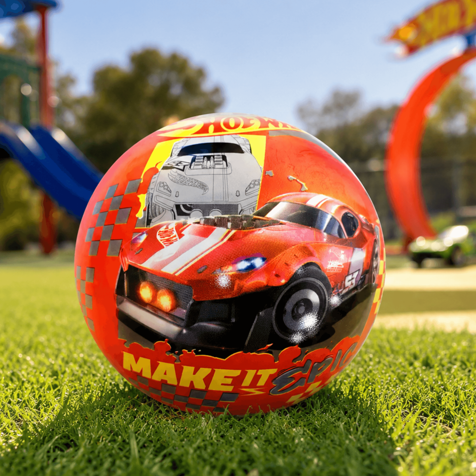 Bola De Vinil Hot Wheels 15 cm Toyng - 056495
