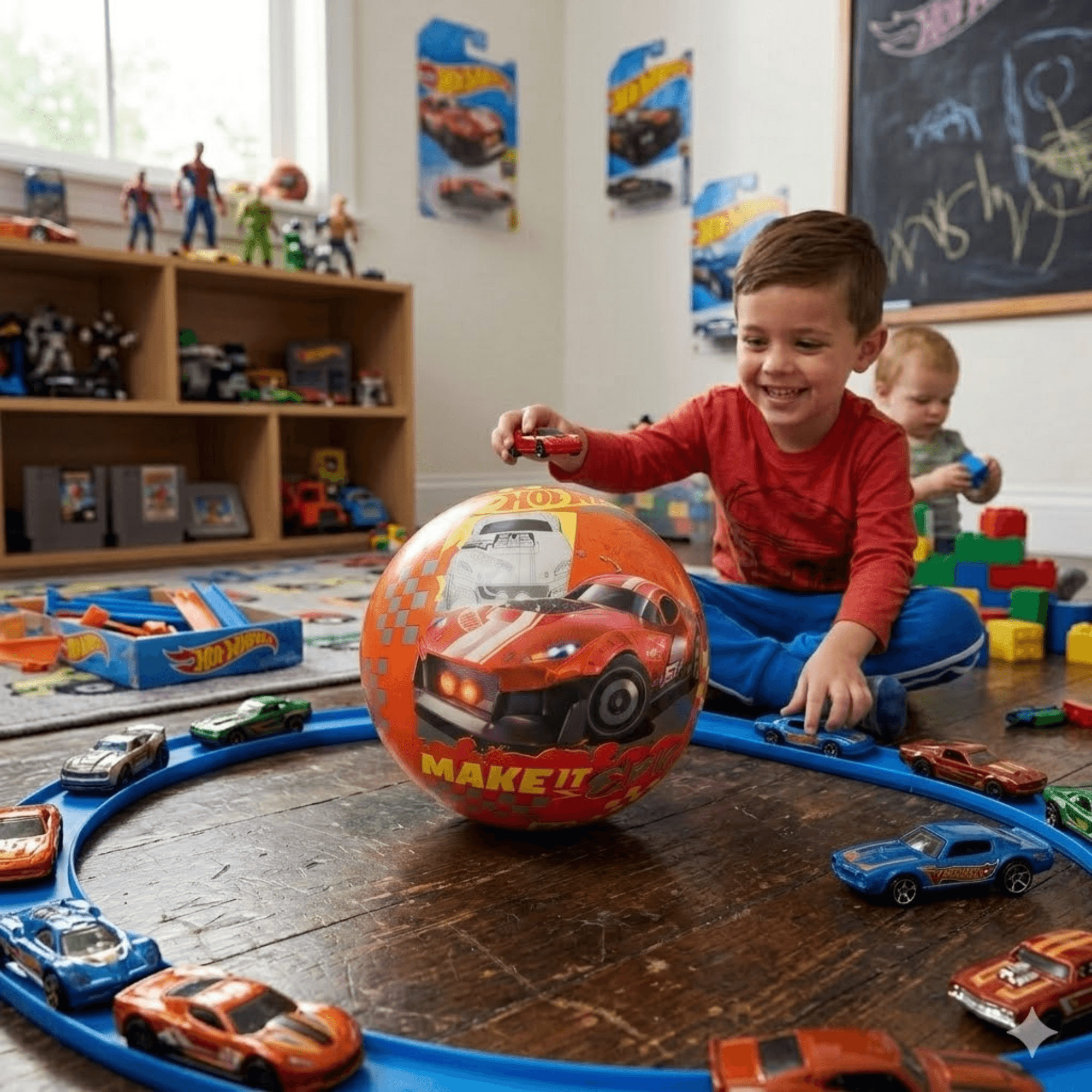 Bola De Vinil Hot Wheels 15 cm Toyng - 056495