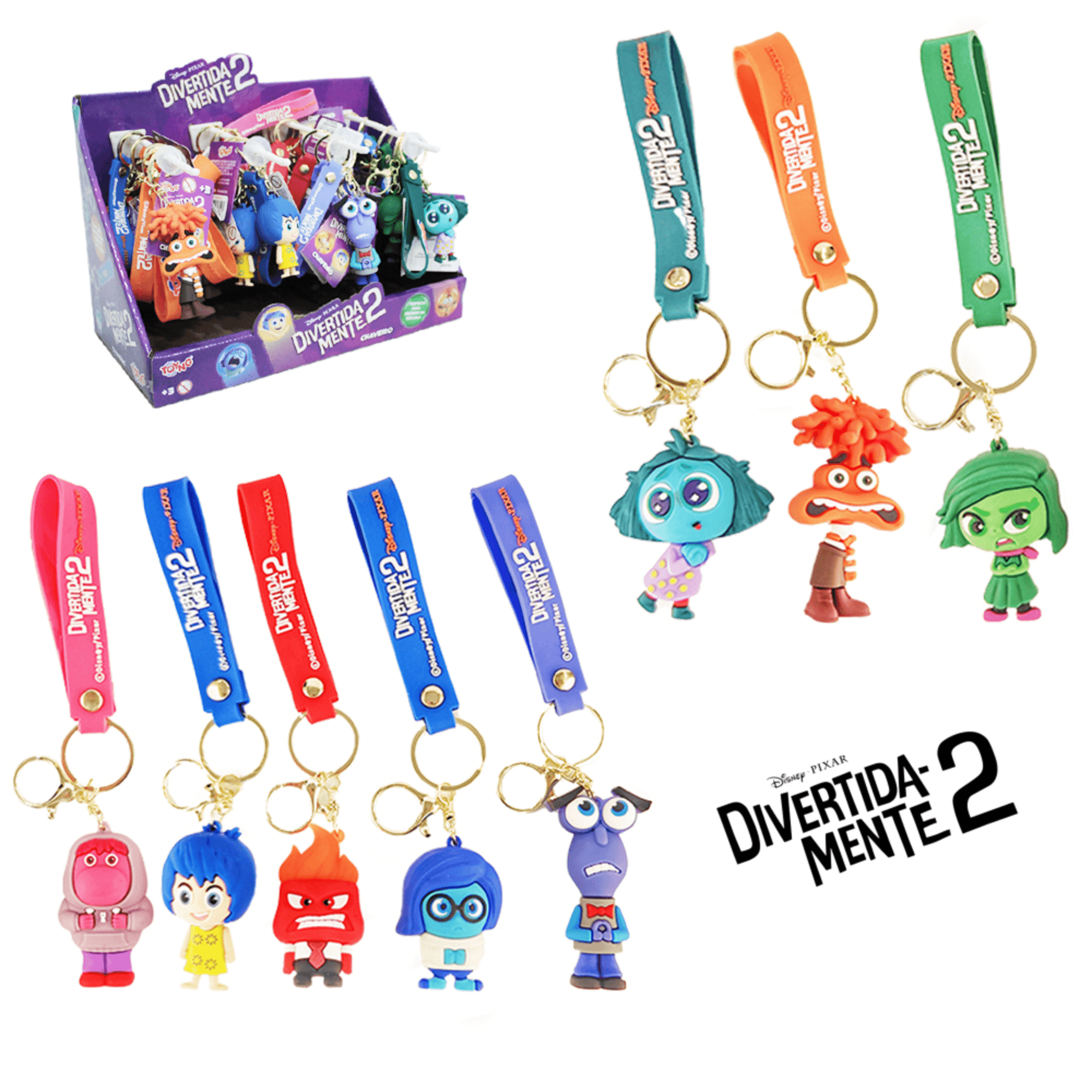 Chaveiro 3D Disney Pixar Divertidamente Toyng - 058079
