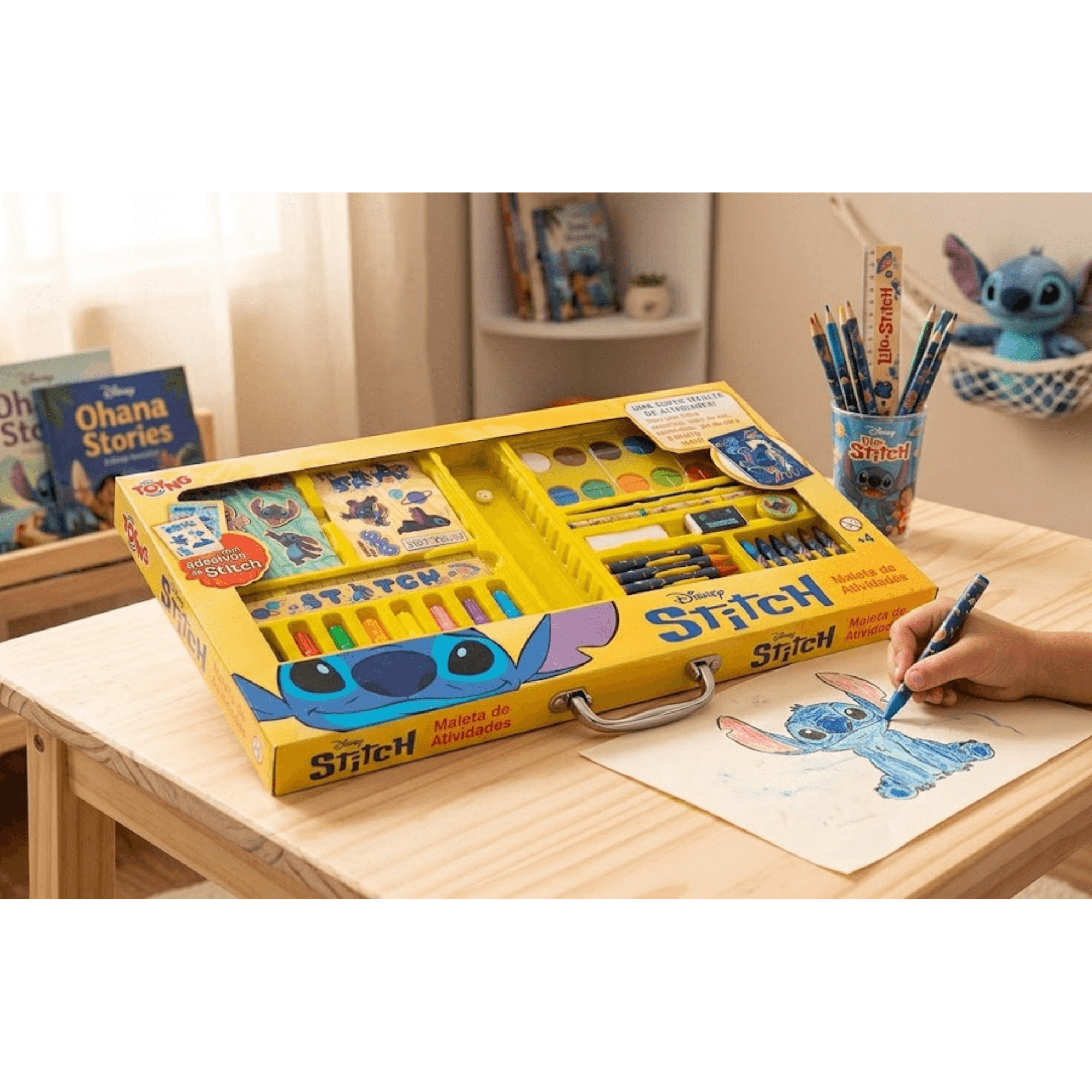 Estojo De Atividade Stitch 6 Peças Toyng - 058167