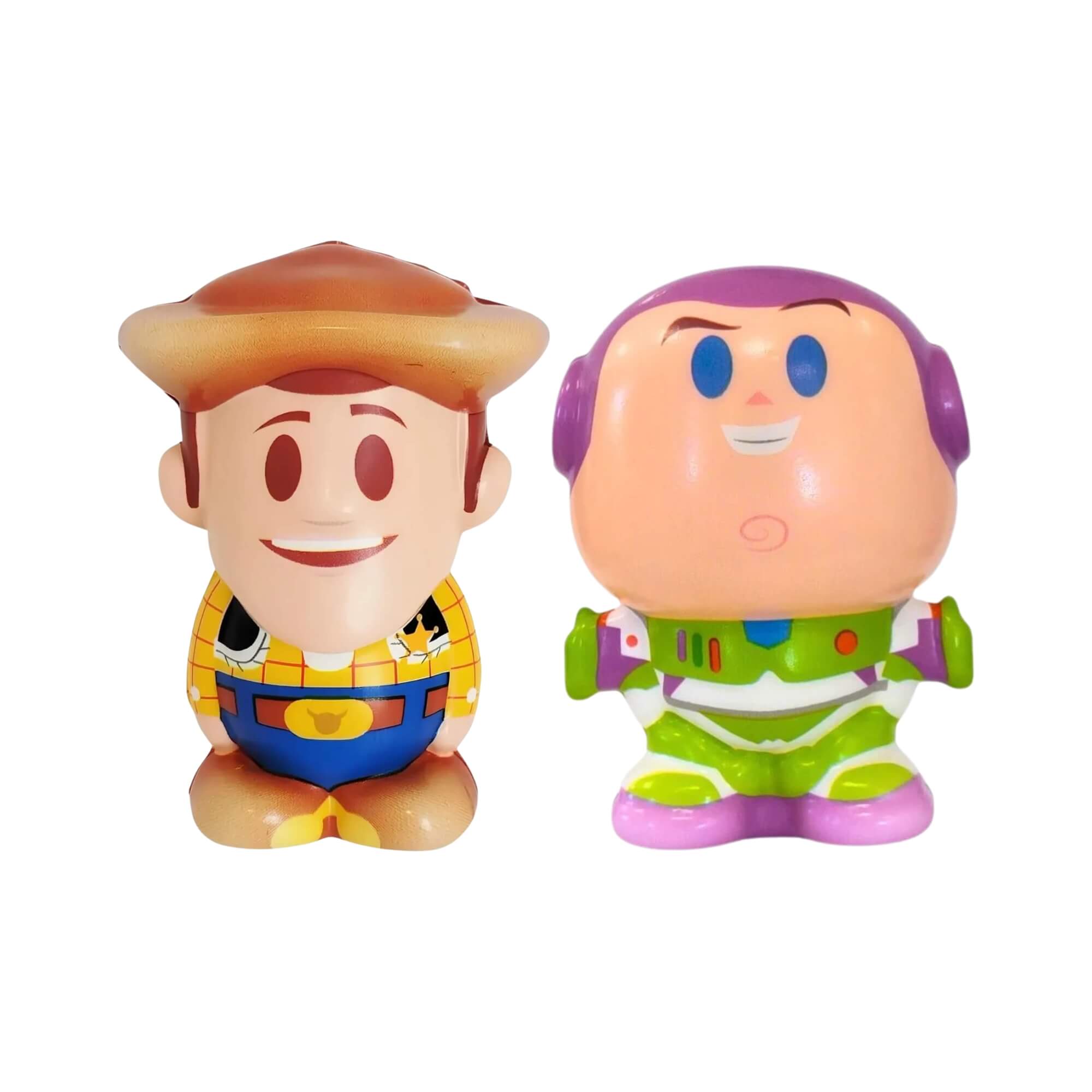Boneco Squishy Woody ou Buzz Lightyear Toy Story Antiestresse Sortido e Unitário Toyng - 059498