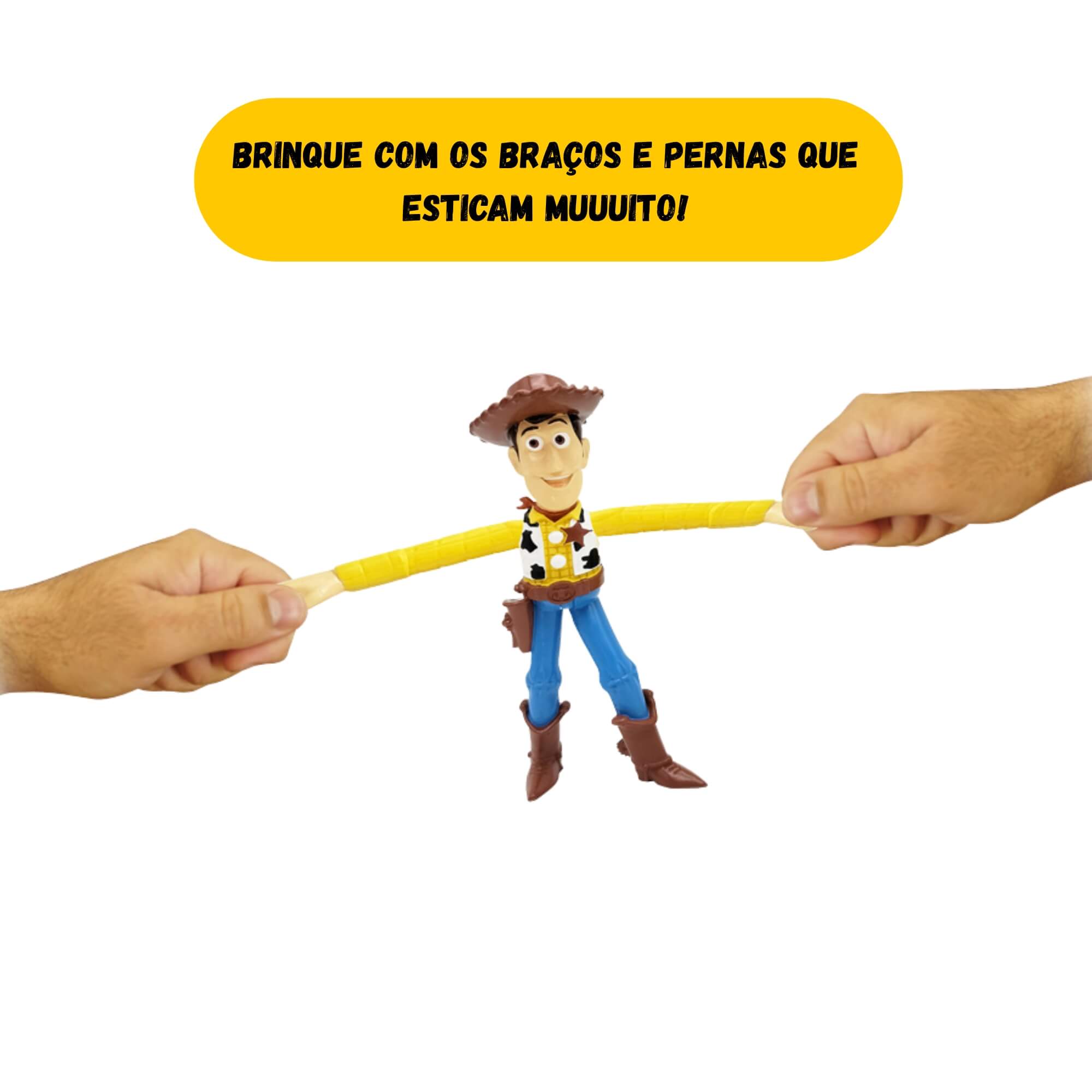 Boneco Estica e Brinca Toy Story 5 Articulado Sortido e Unitário Toyng - 59828
