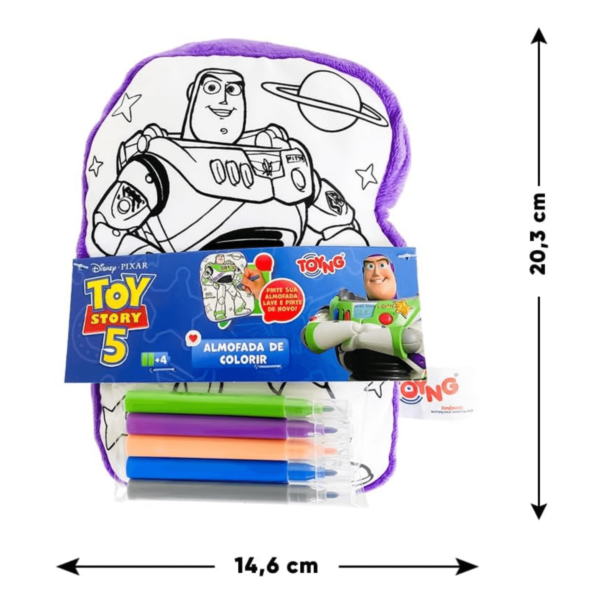 Almofada Para Pintar Disney Toy Story 5 Infantil Toyng - 060004