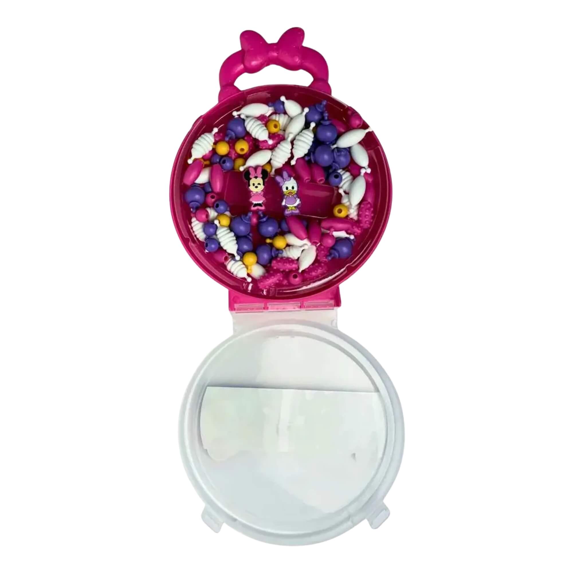 Kit Miçangas Disney Minnie com 2 Personagens e 100 peças de Encaixe Toyng - 060015
