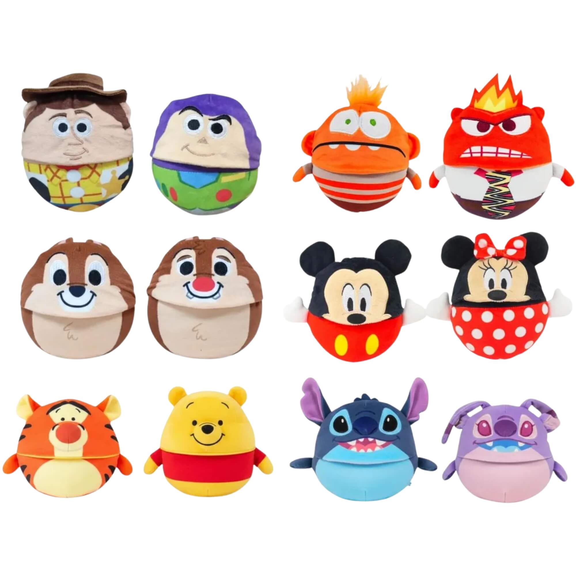 Pelúcia Dupla Face 2 Em 1 Disney Reversível Personagens Sortido e Uniário Toyng - 61335