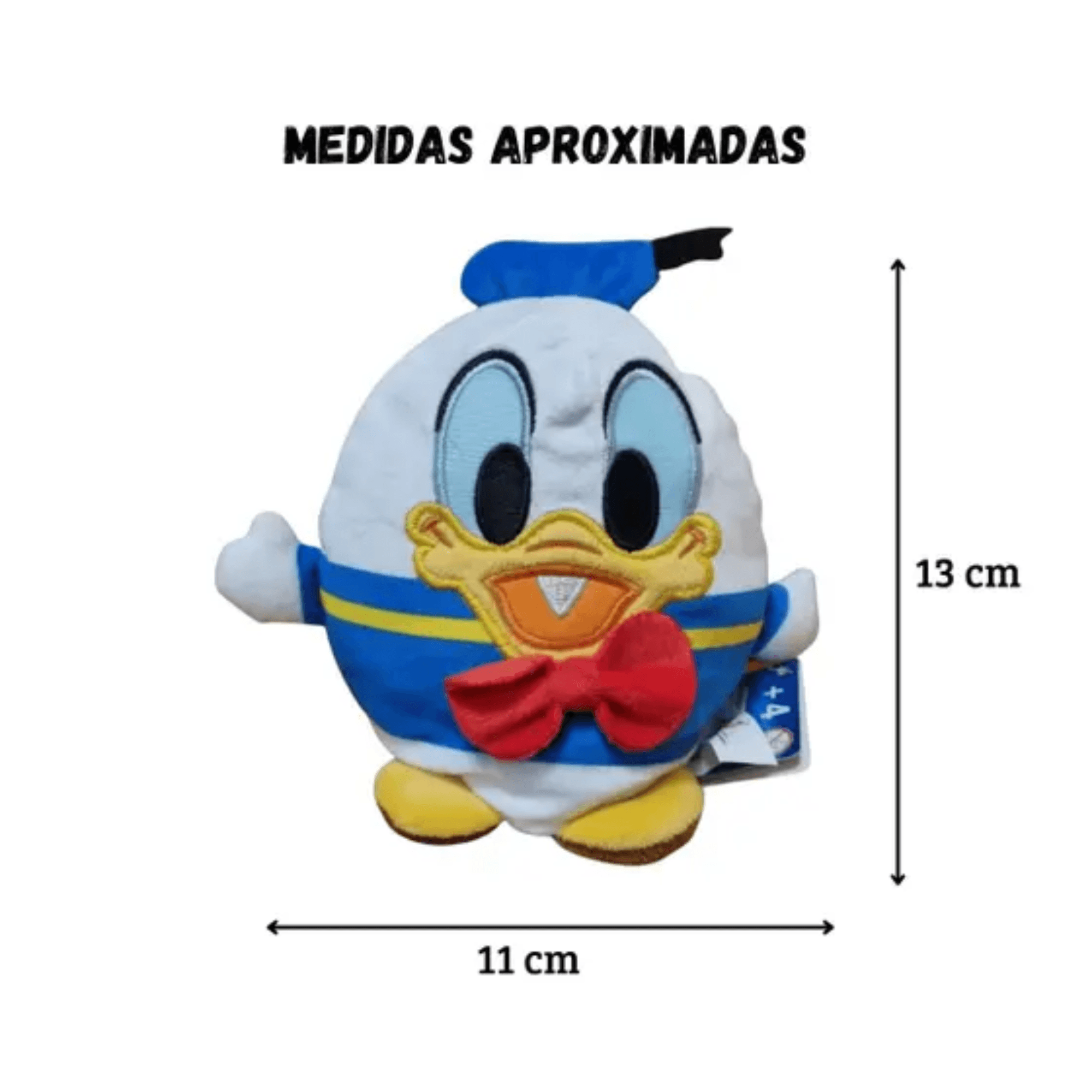 Pelúcia Donald e Pateta 2 Em 1 Disney Infantil Sortido E Unitário 6-12 Peças Toyng - 061346