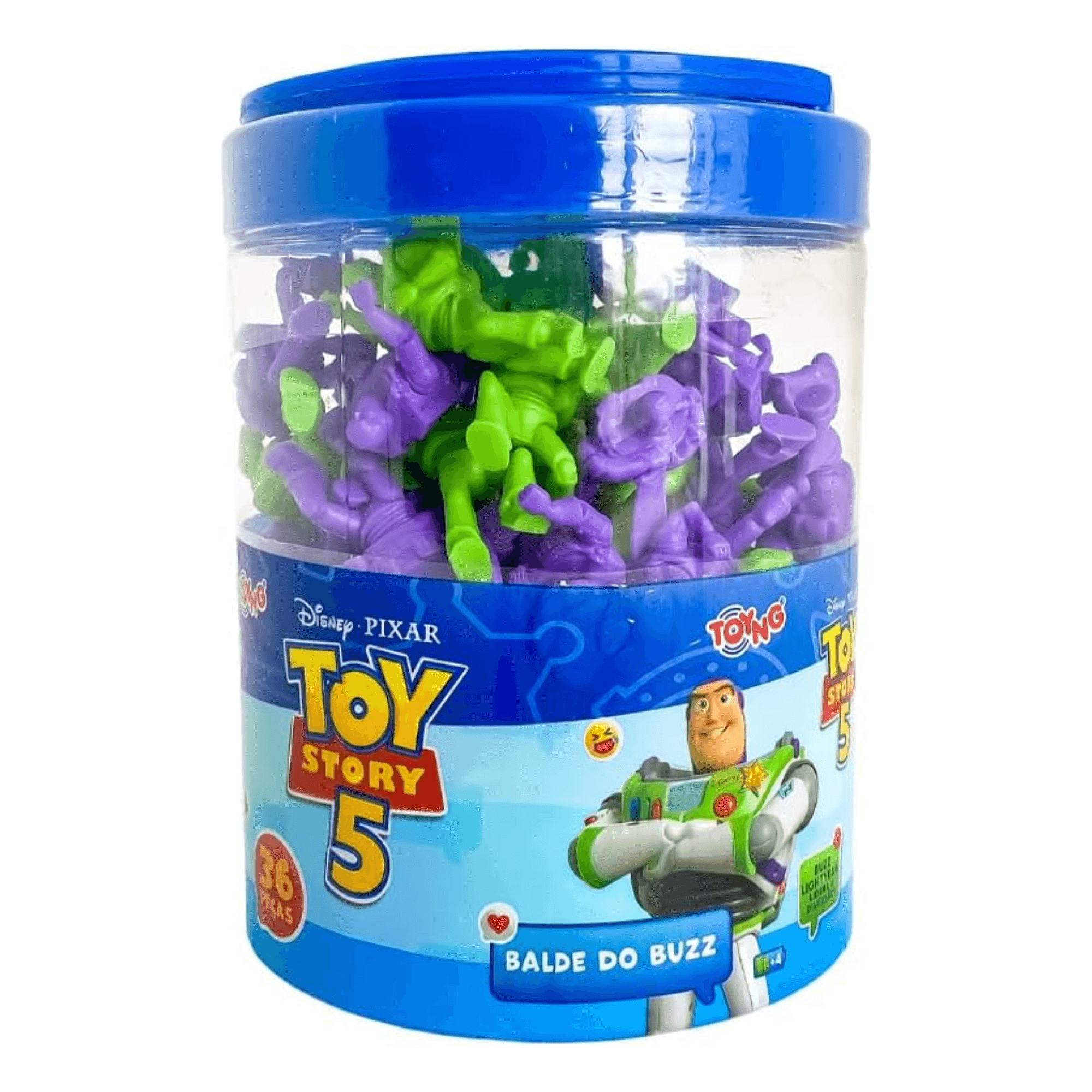 Balde Com Exército De Buzz Disney Pixar Toy Story 5 Toyng - 061489