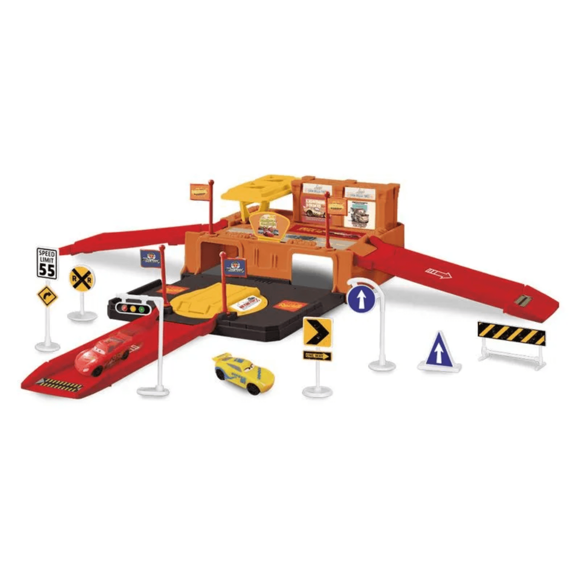 Garagem McQueen E Cruz Disney Carros 6 Peças Toyng - 061621