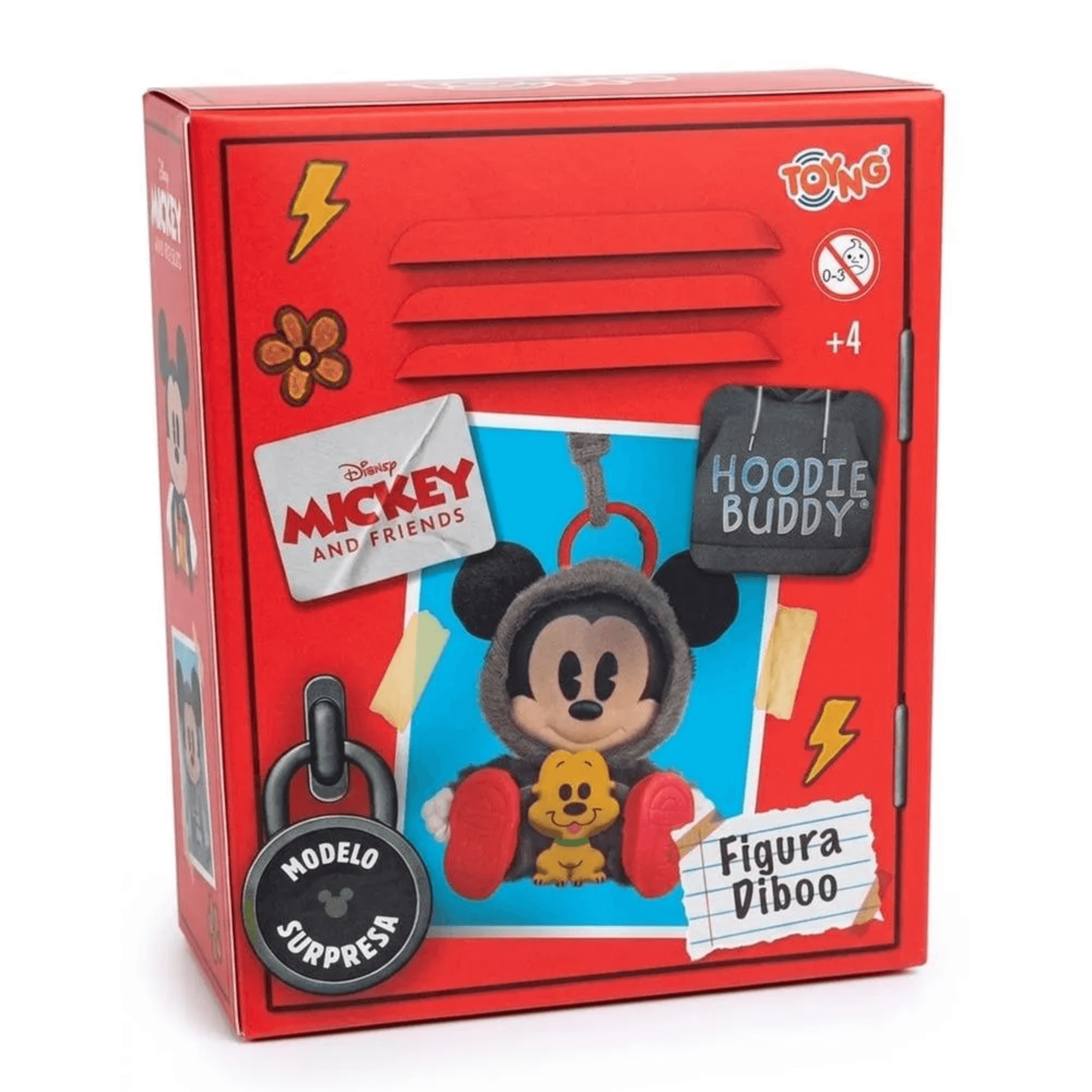 Boneco Surpresa Diboo Chaveiro Mickey & Minnie Disney Toyng - 064019
