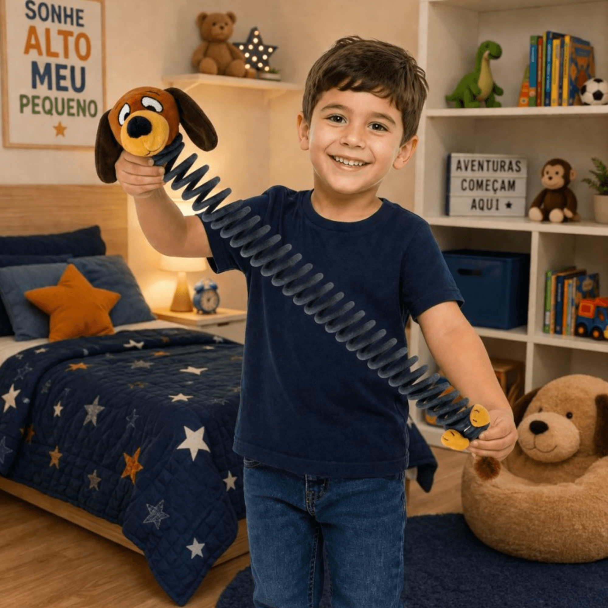 Pelúcia Infantil Slinky Cachorro Mola Disney Toy Story Toyng - 064283